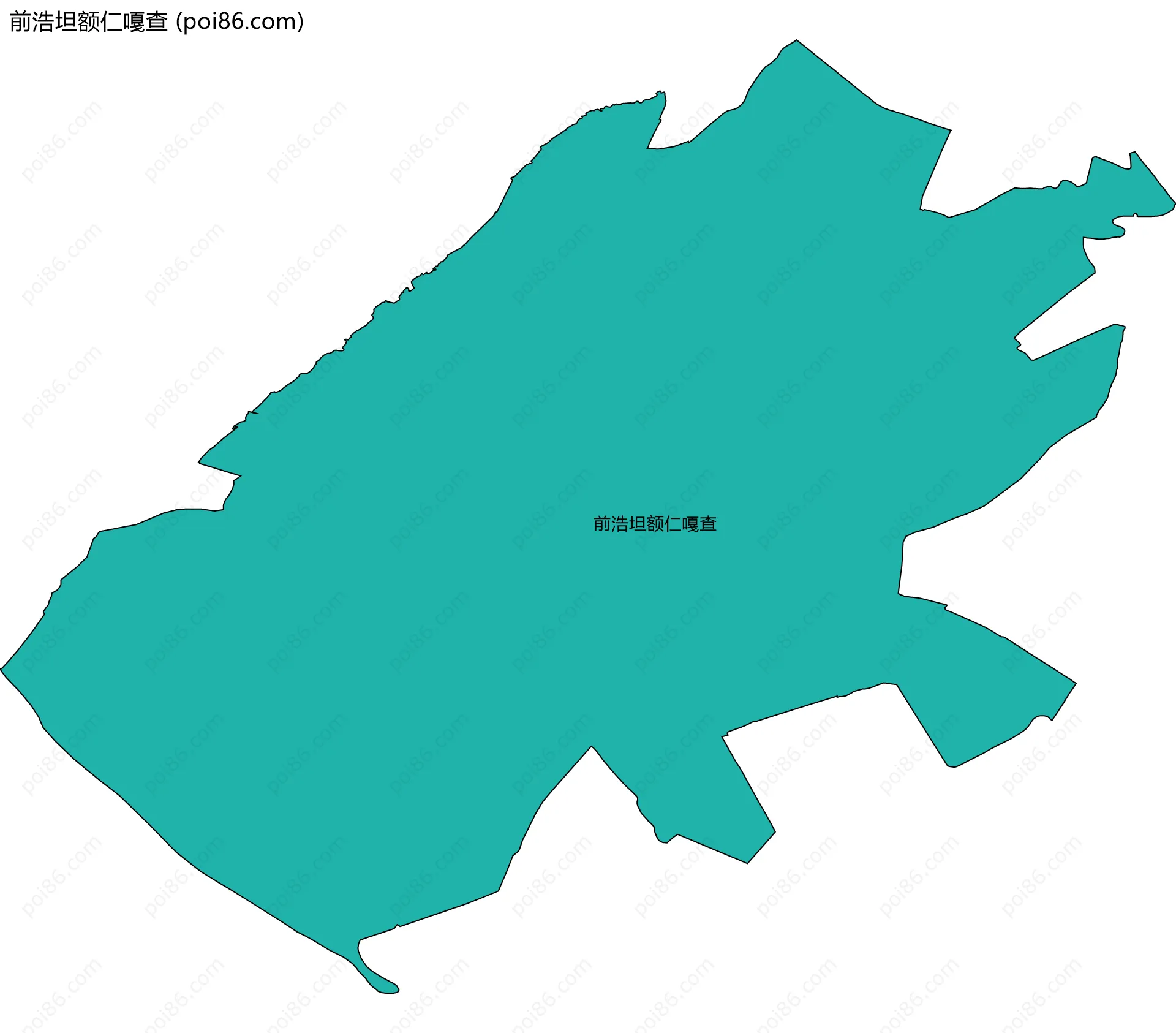 前浩坦额仁嘎查边界地图