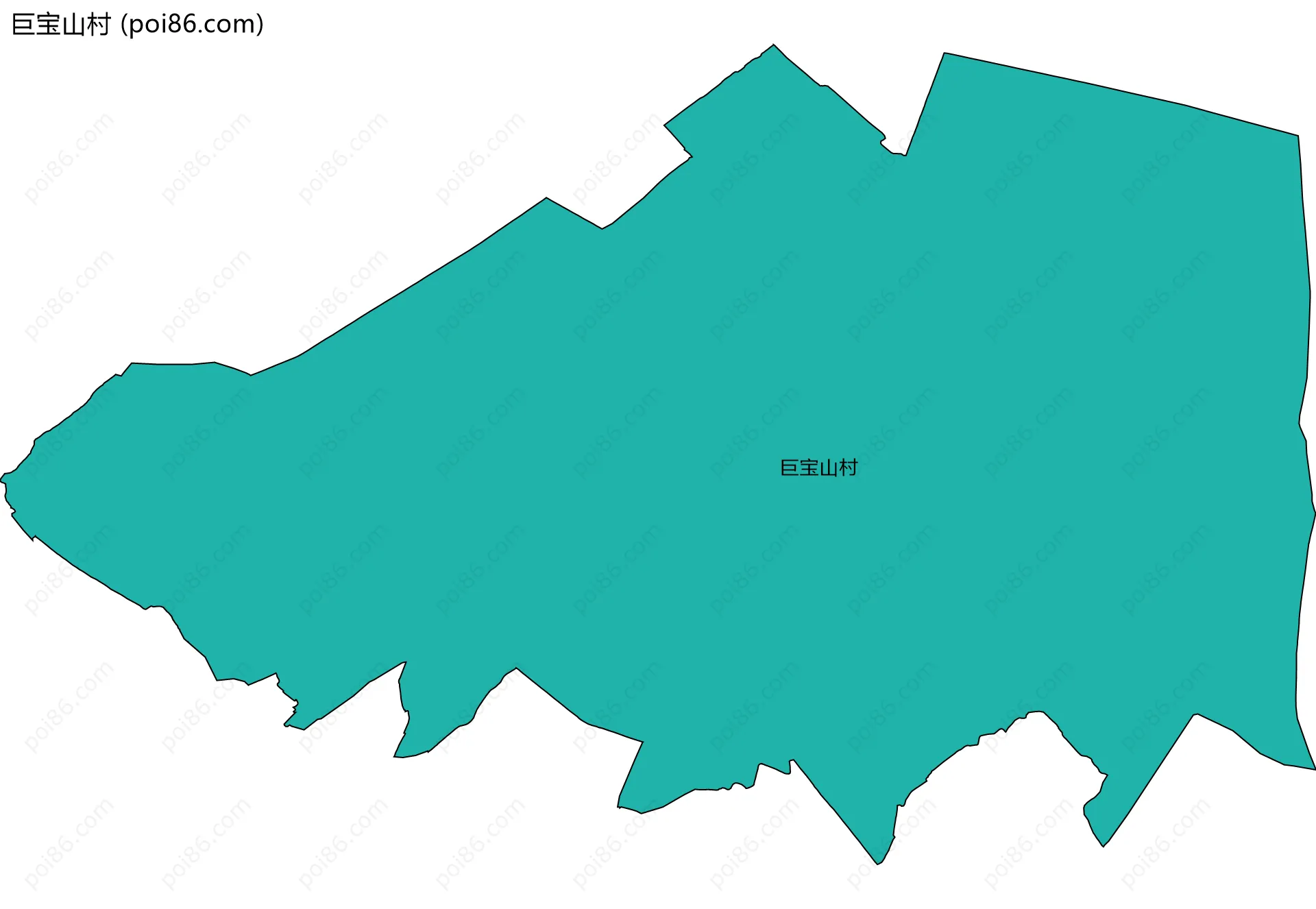 巨宝山村边界地图