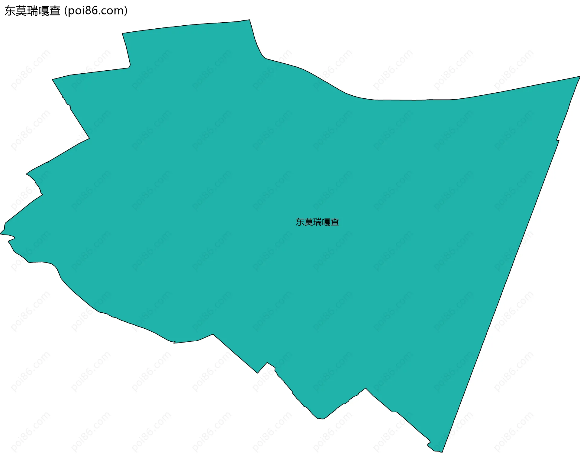 东莫瑞嘎查边界地图