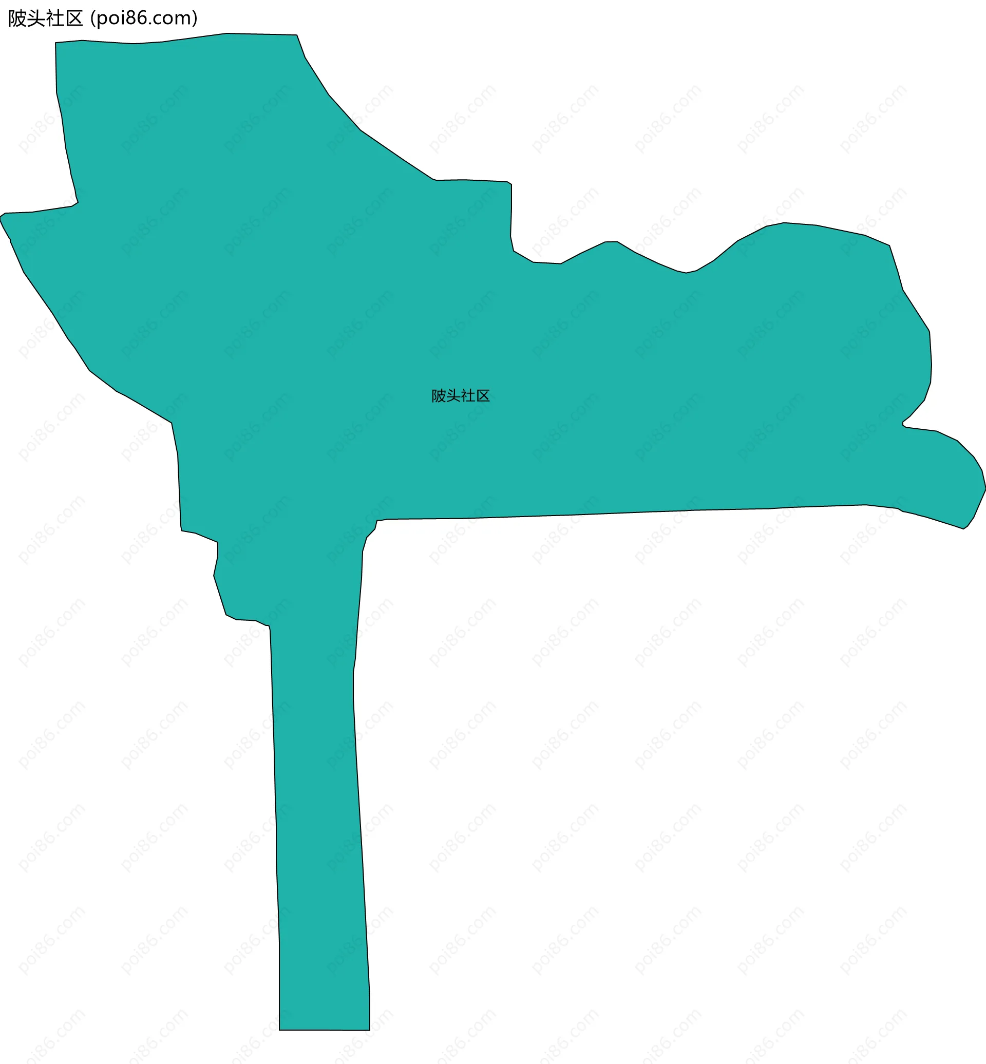 陂头社区边界地图