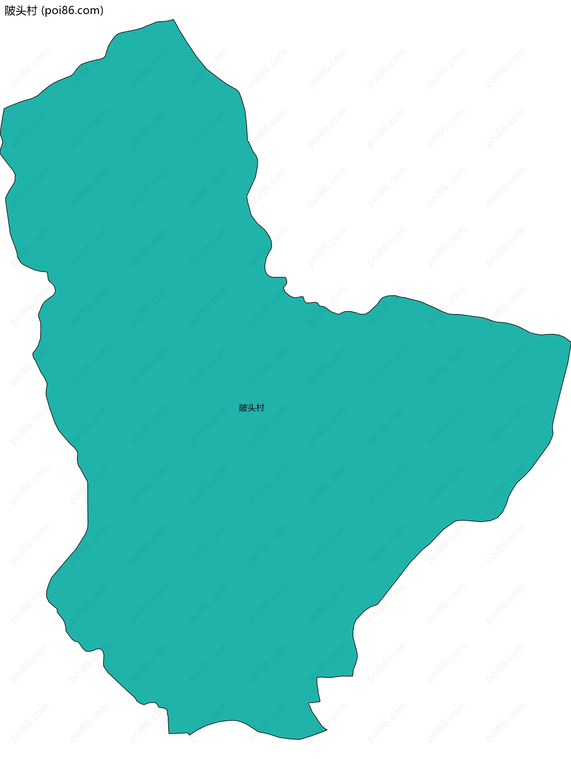 陂头村边界地图