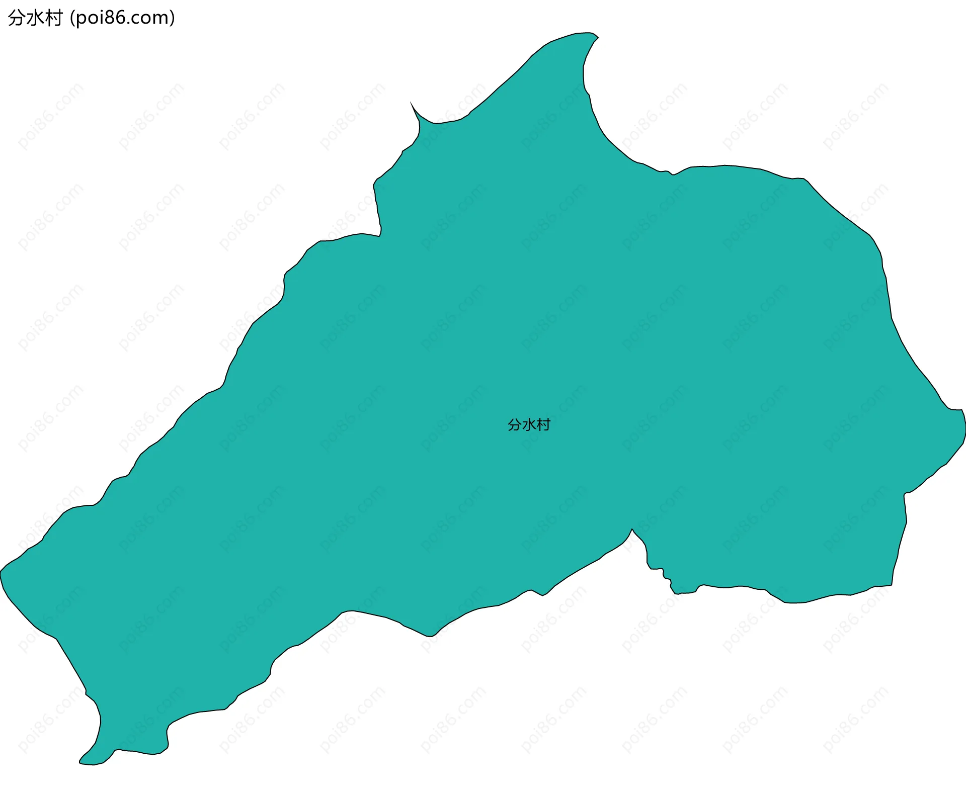 分水村边界地图