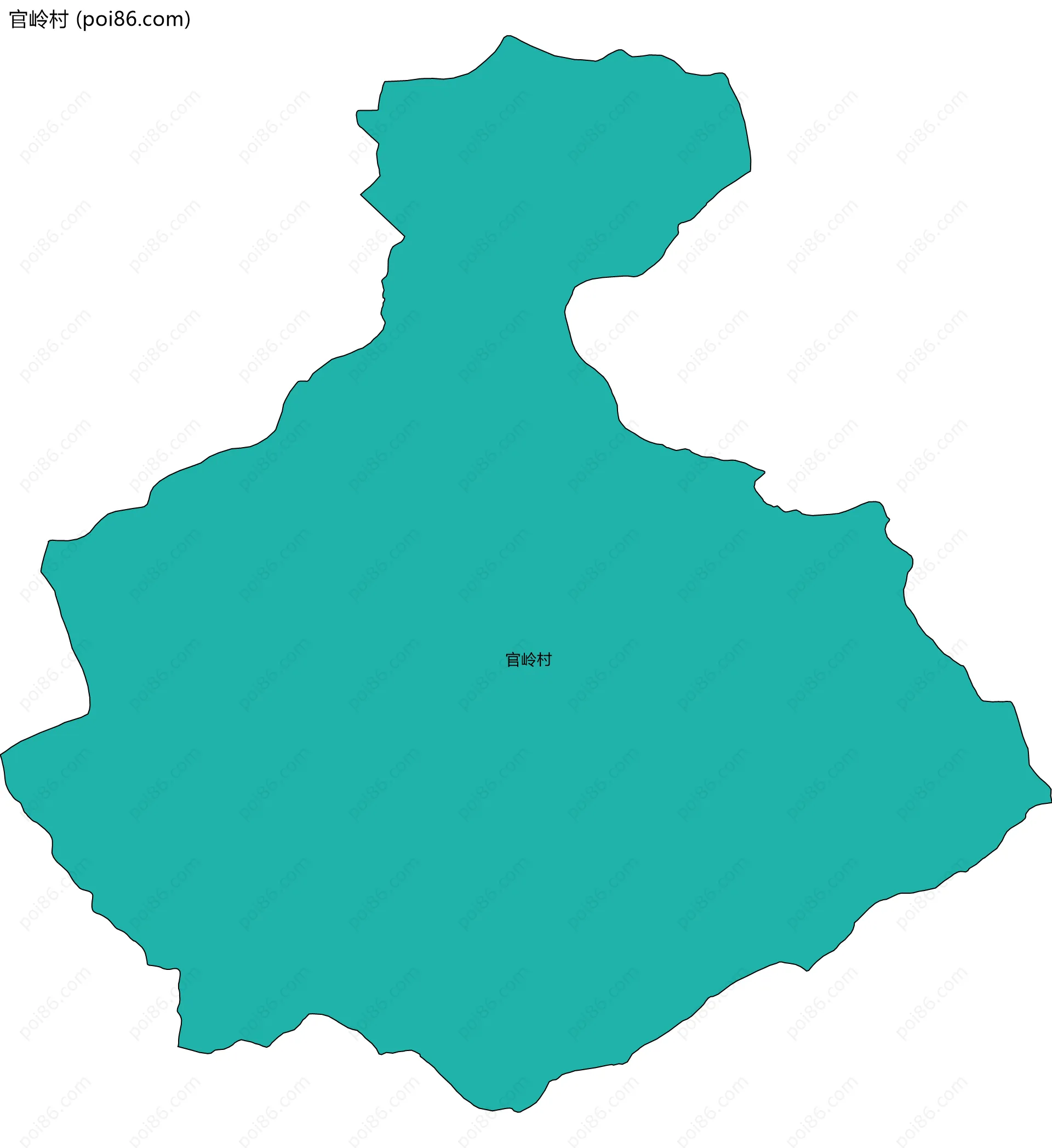 官岭村边界地图