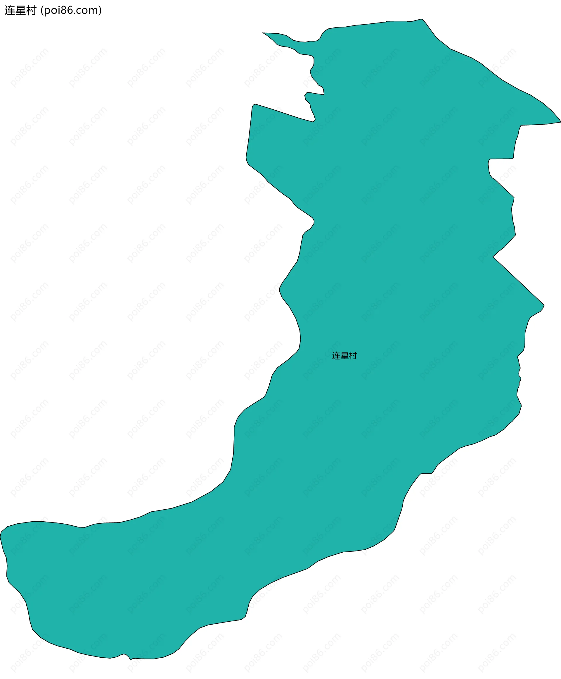 连星村边界地图