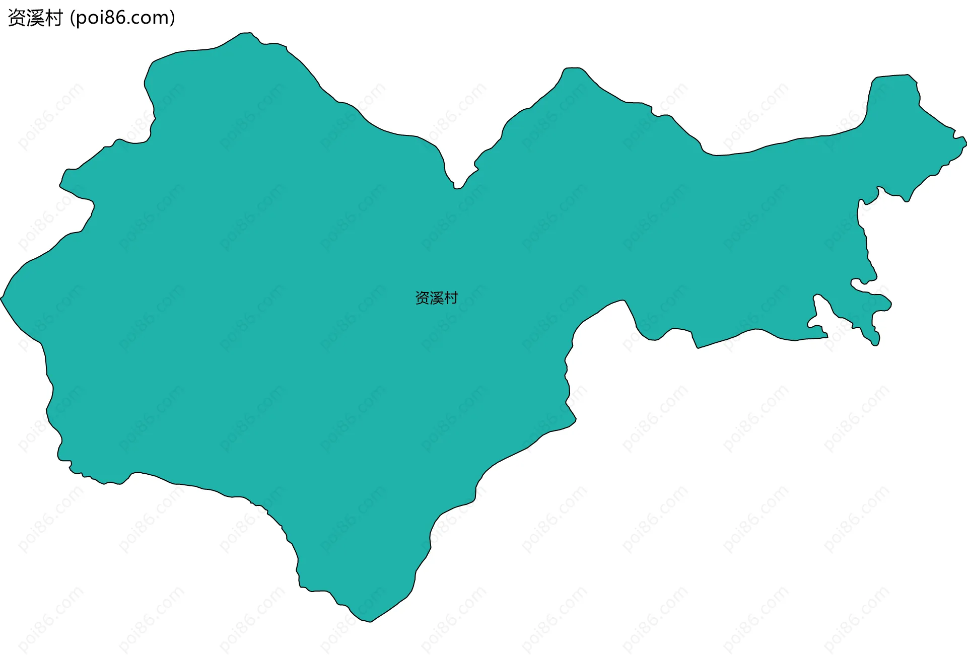 资溪村边界地图