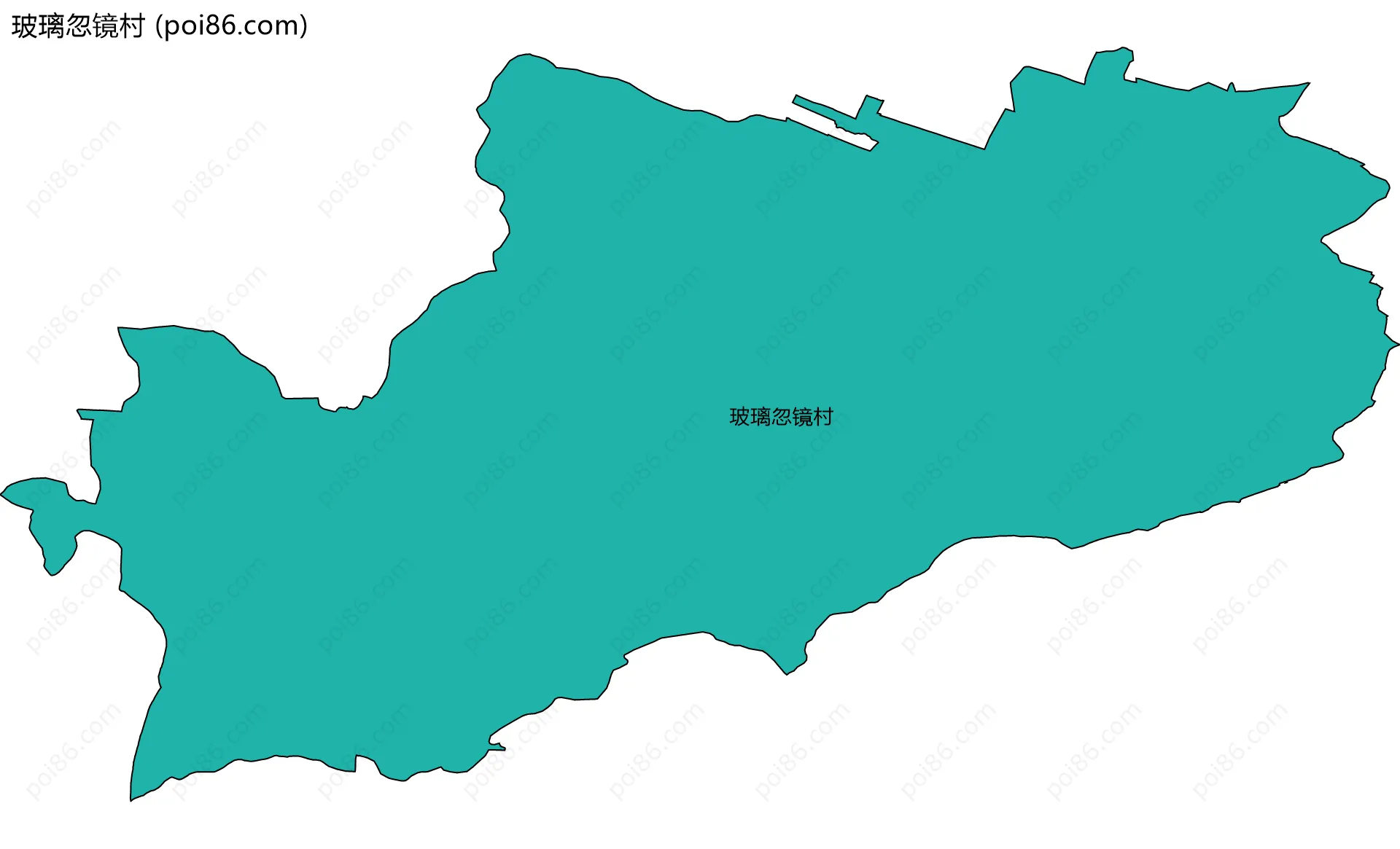 玻璃忽镜村边界地图