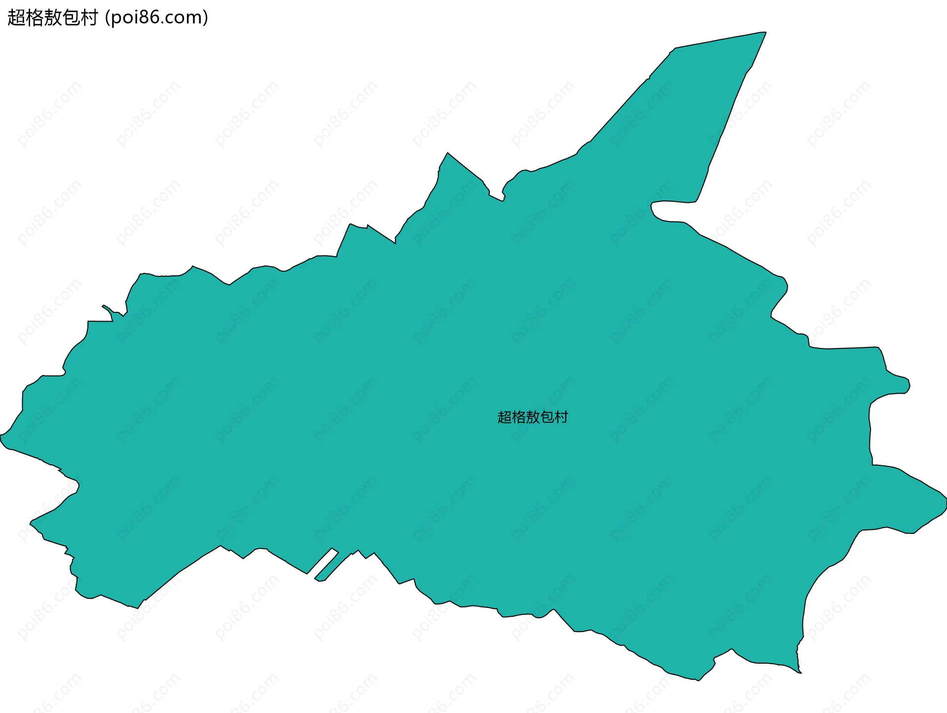 超格敖包村边界地图