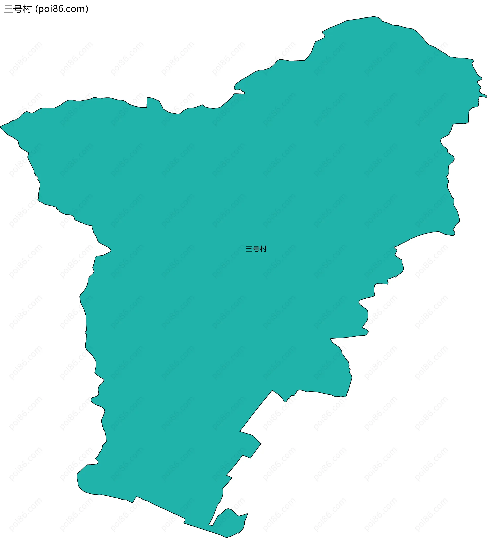 三号村边界地图