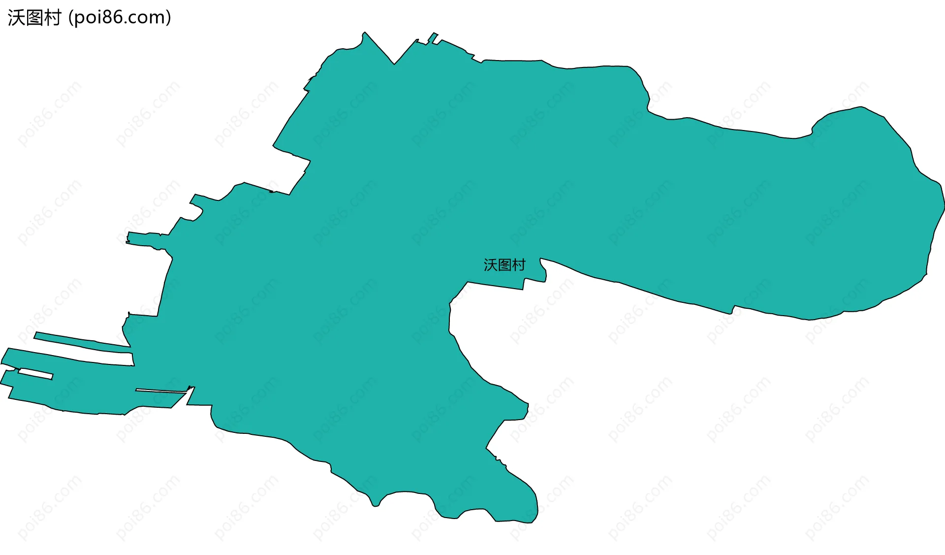 沃图村边界地图