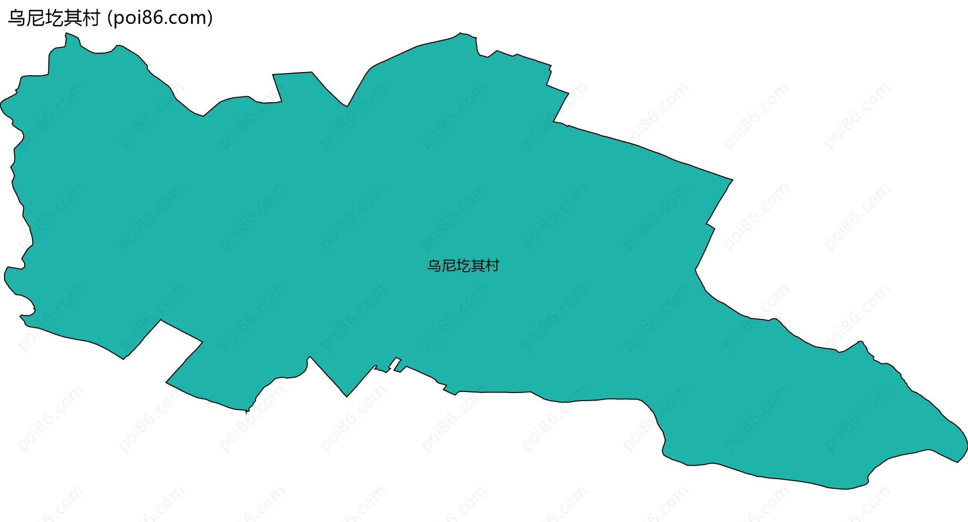 乌尼圪其村边界地图
