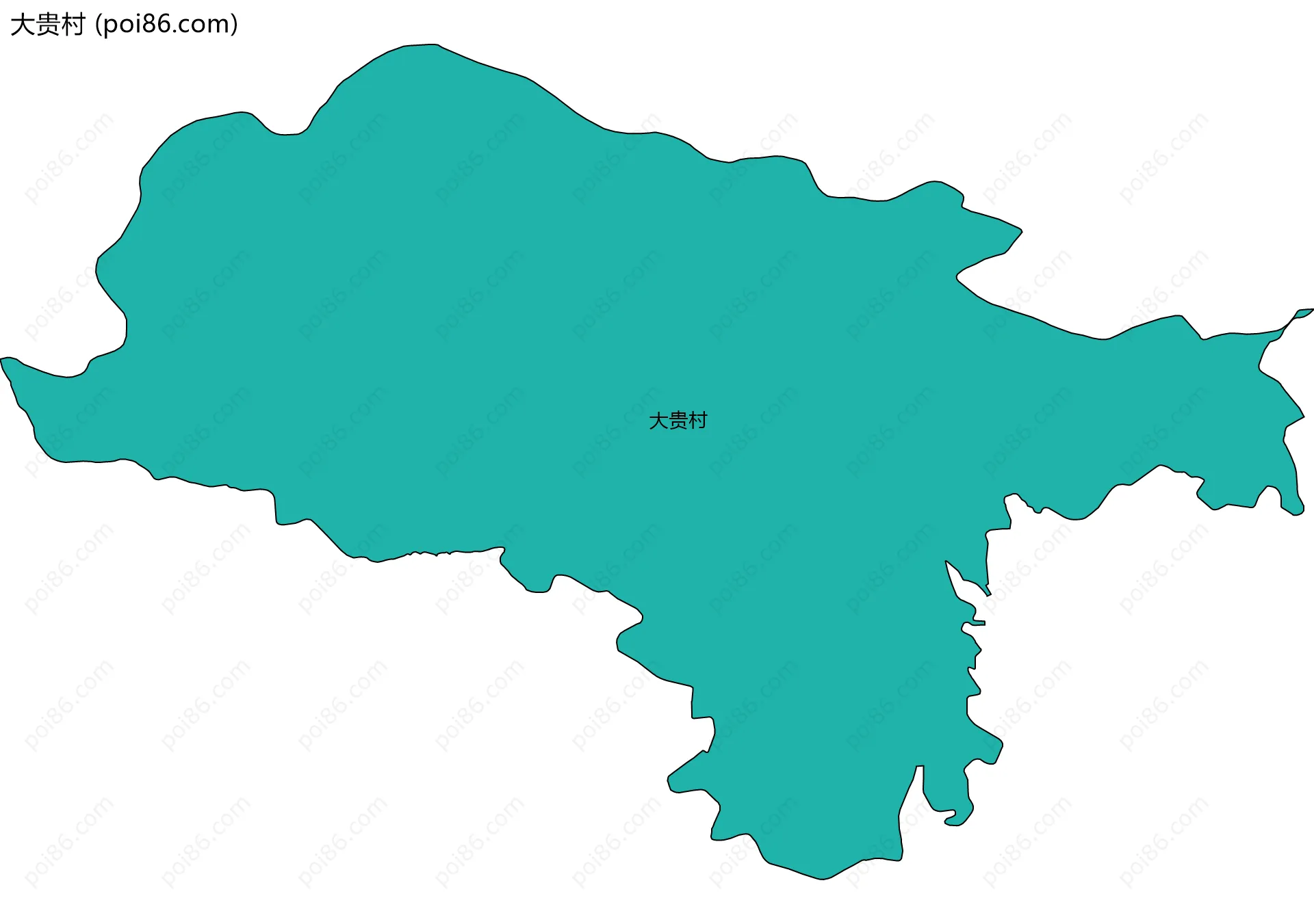 大贵村边界地图