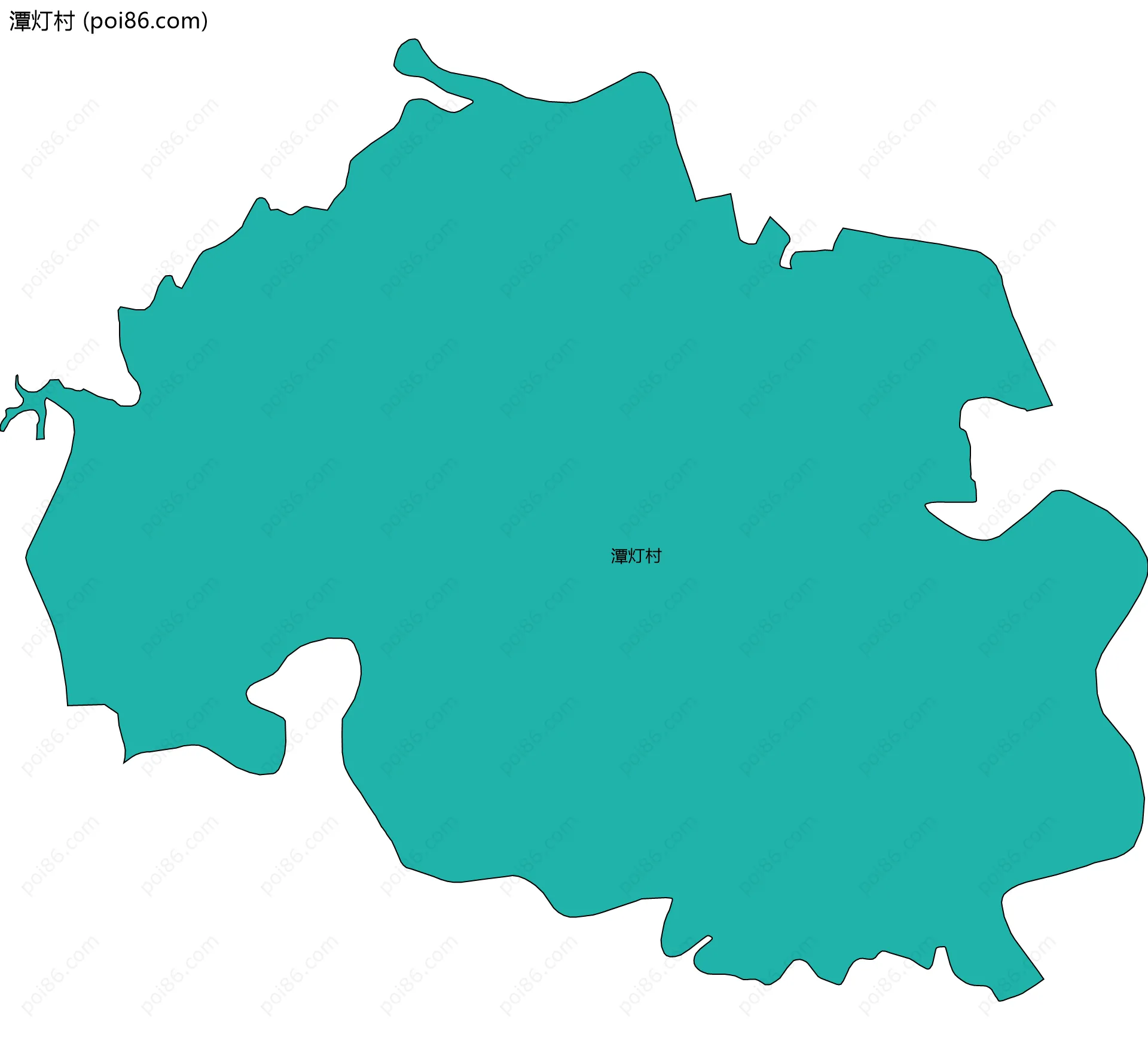 潭灯村边界地图