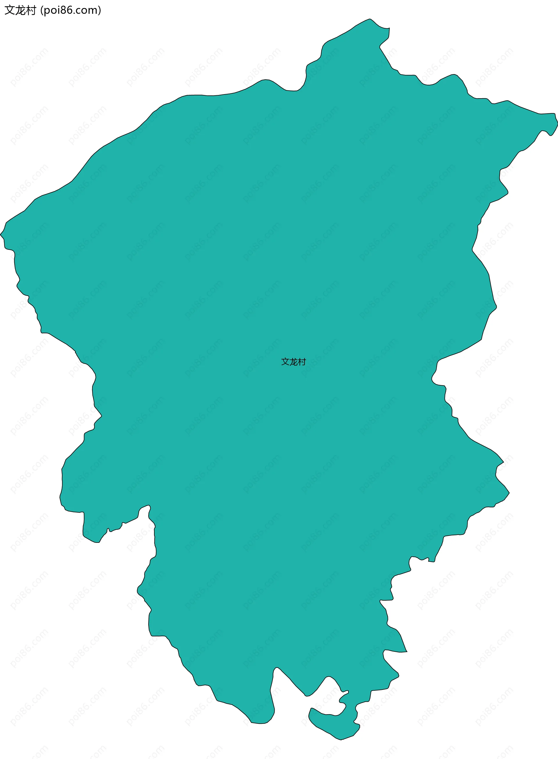 文龙村边界地图
