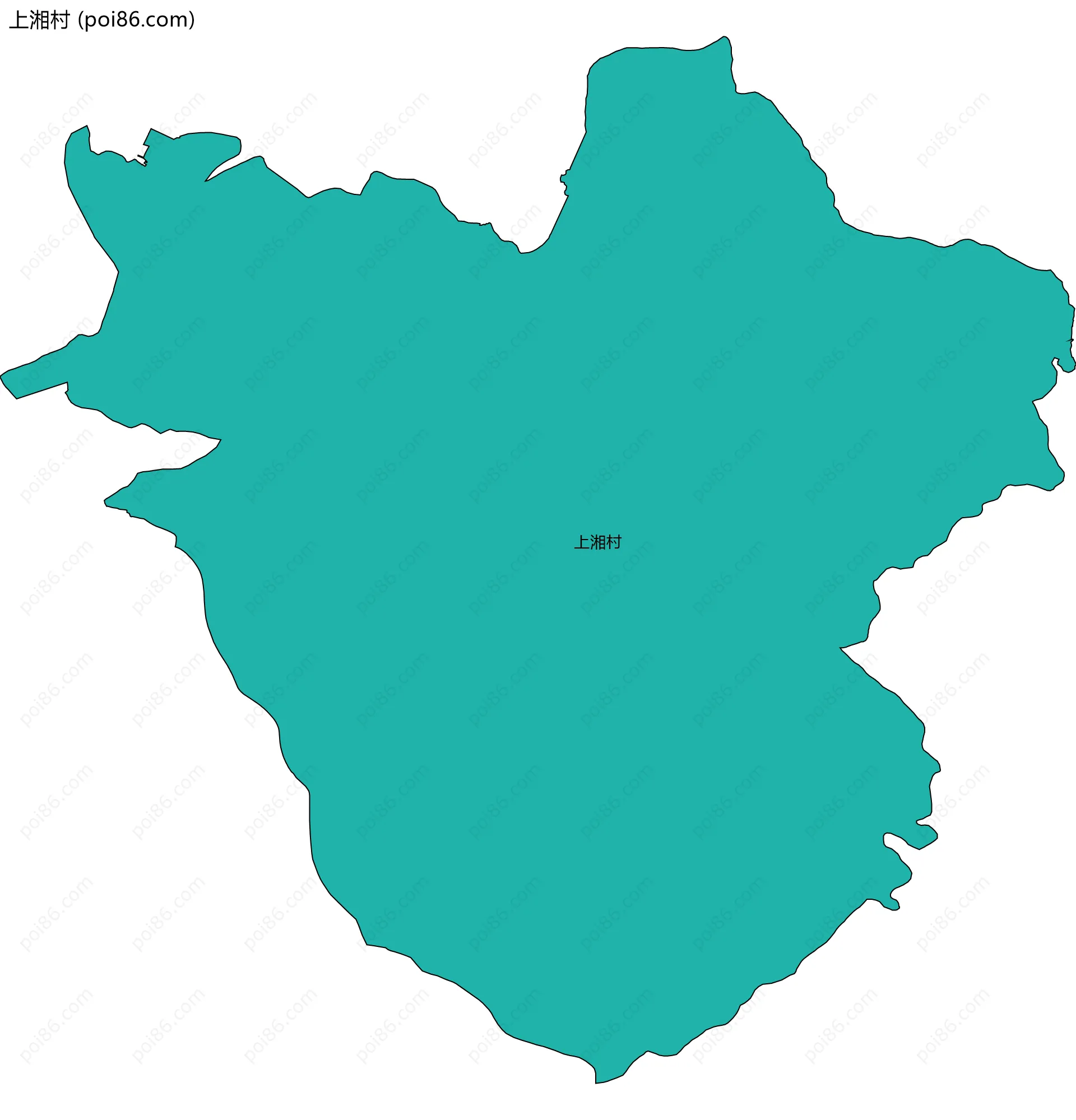 上湘村边界地图