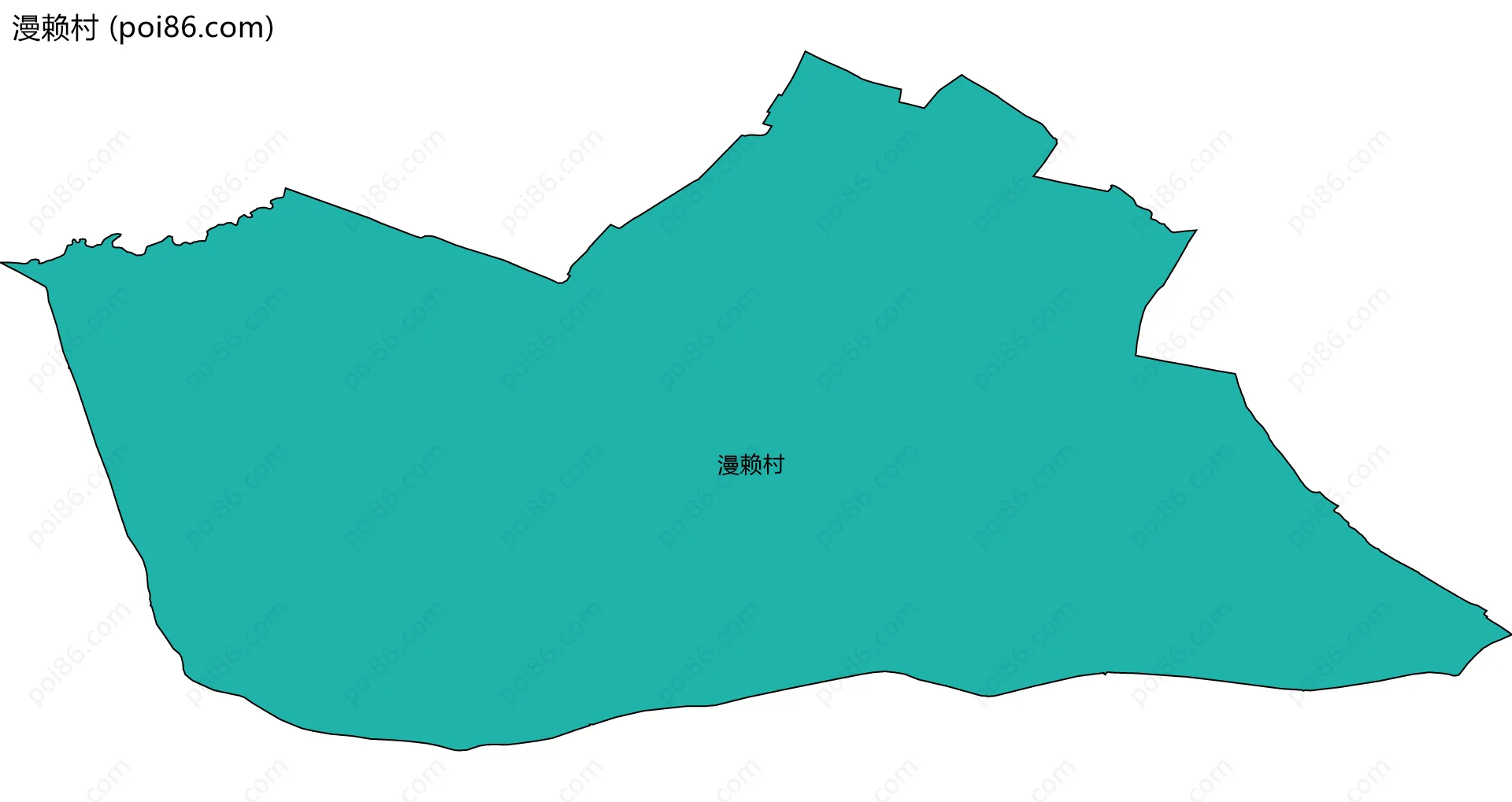 漫赖村边界地图