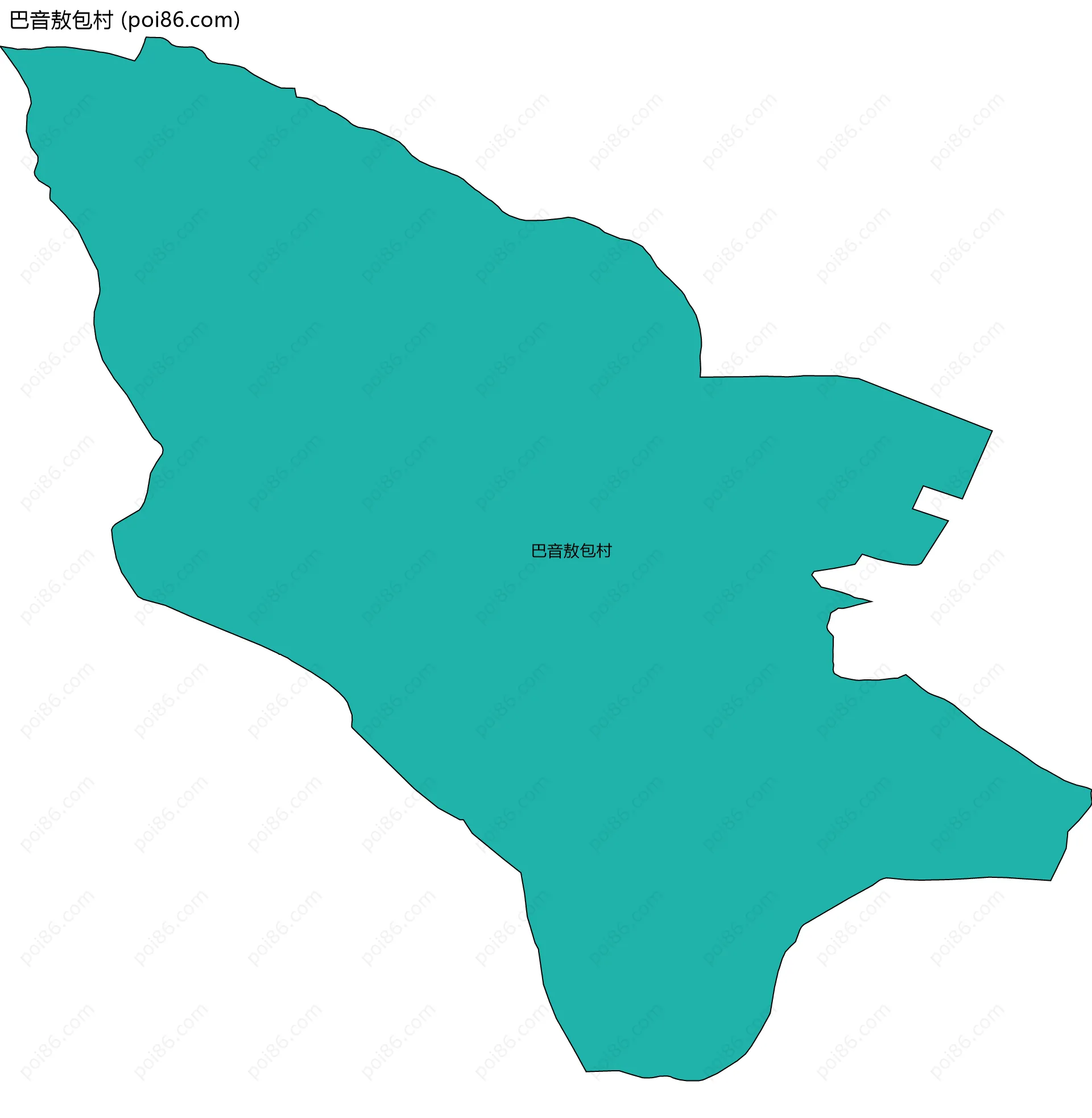 巴音敖包村边界地图