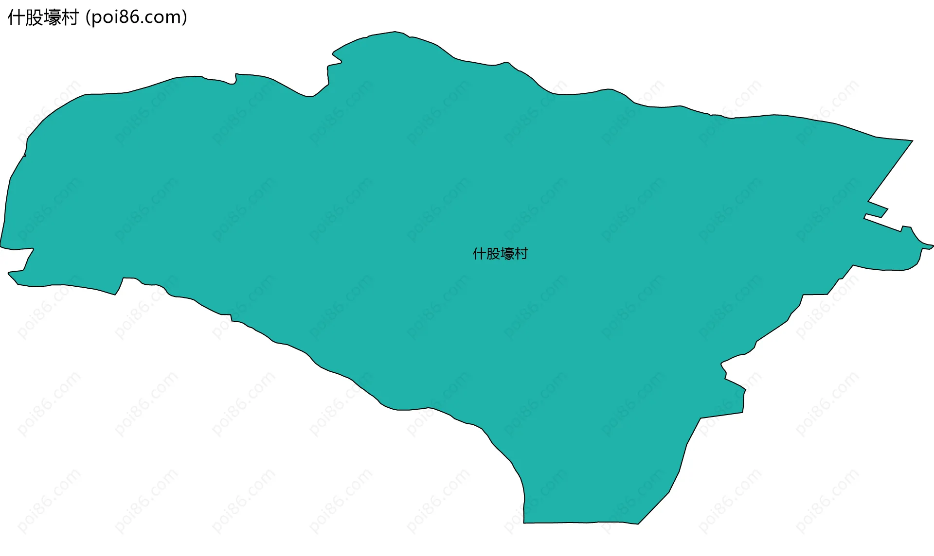 什股壕村边界地图