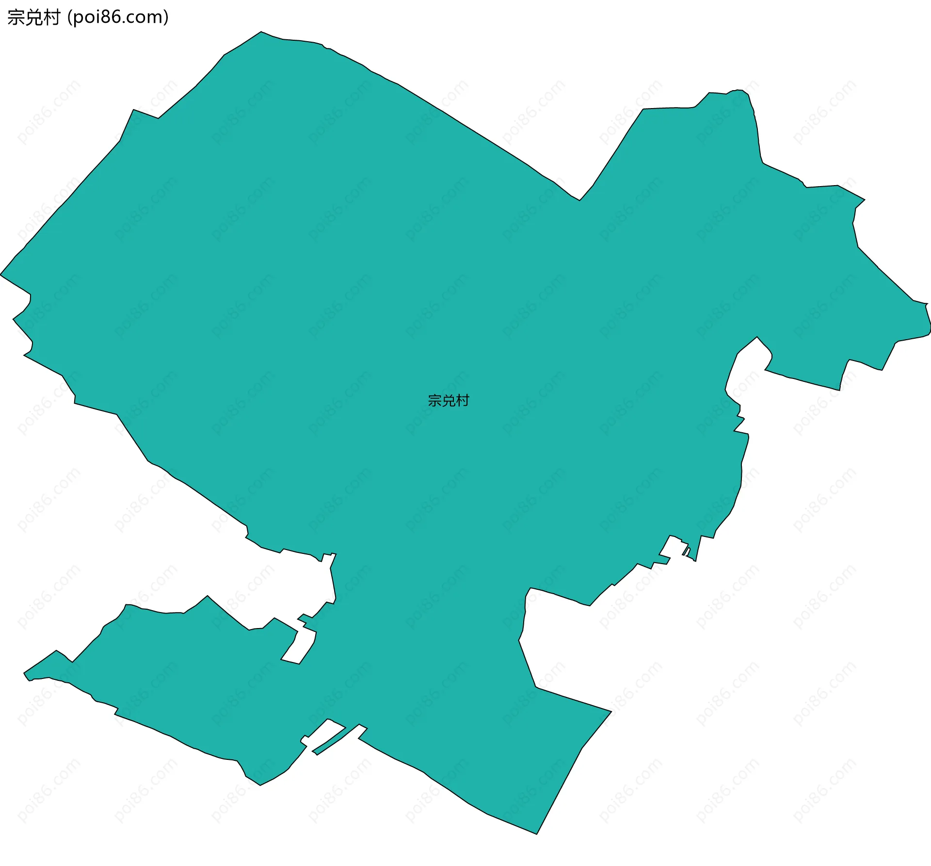 宗兑村边界地图