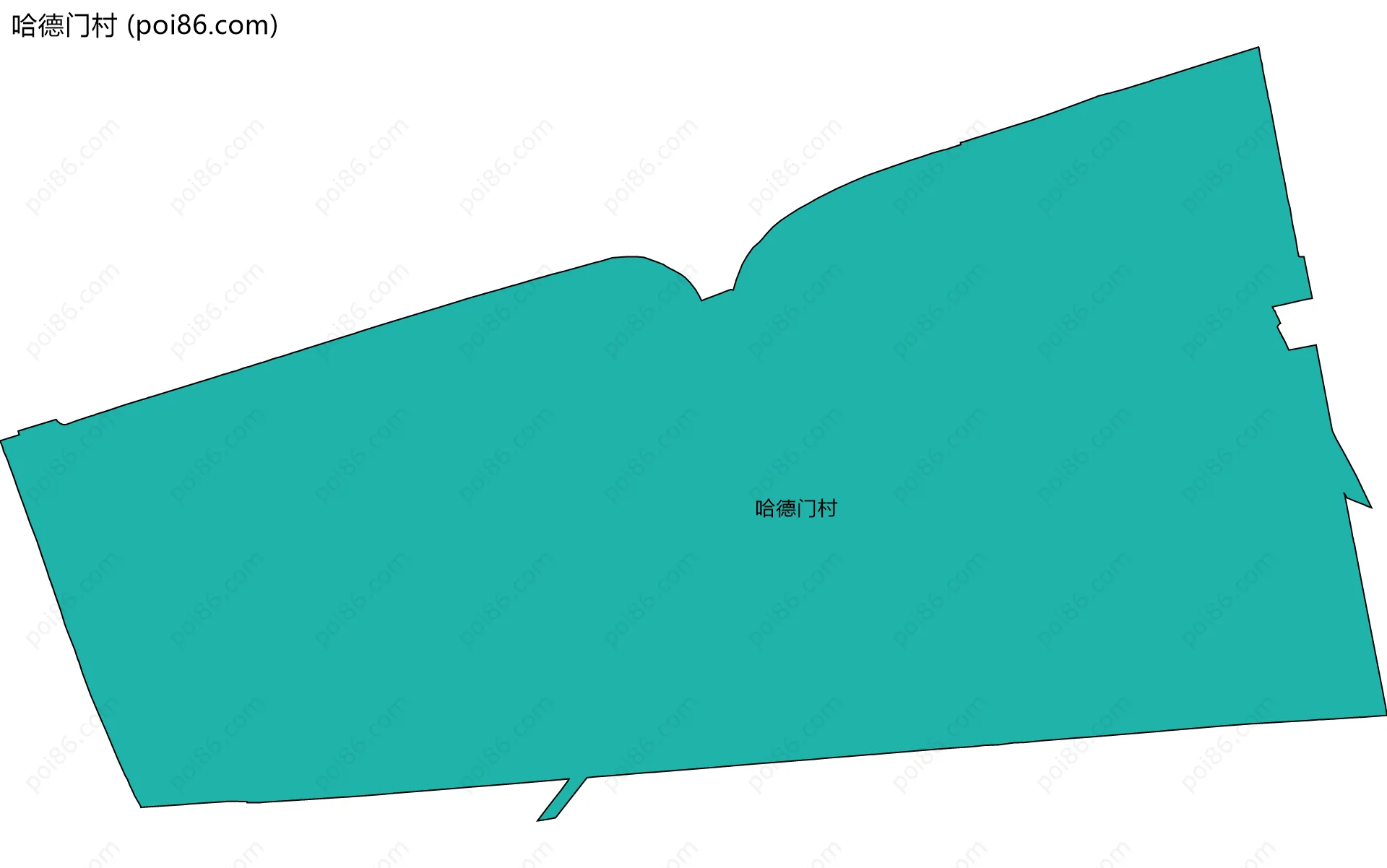 哈德门村边界地图
