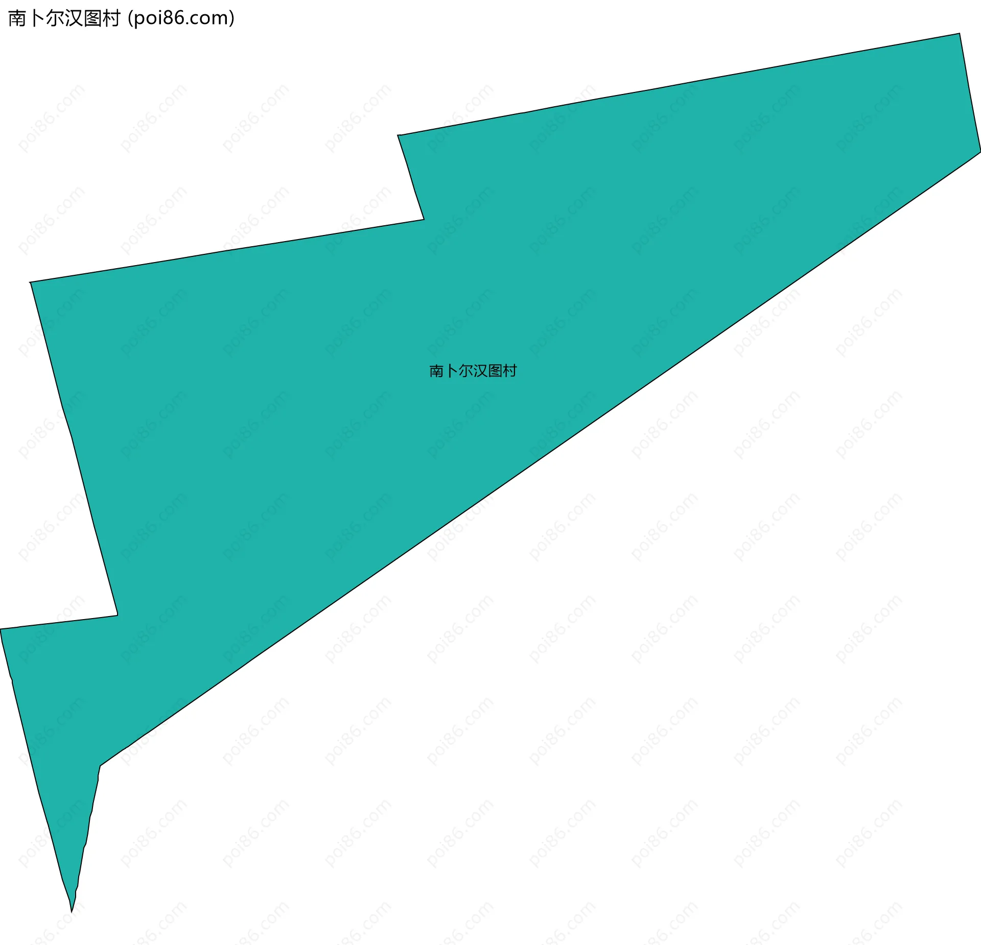 南卜尔汉图村边界地图