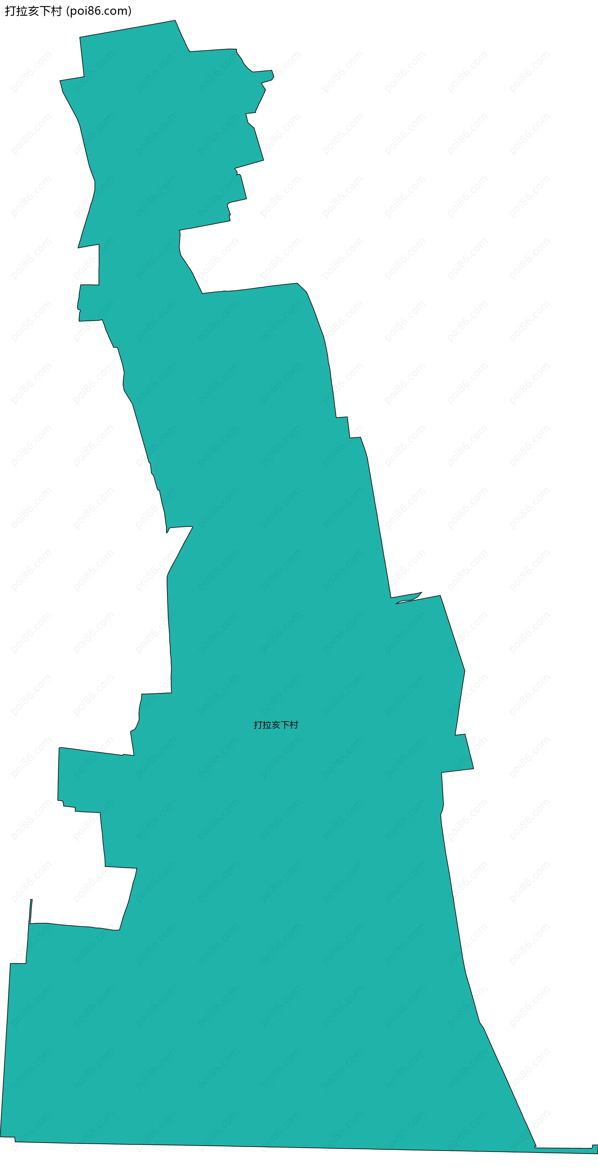 打拉亥下村边界地图