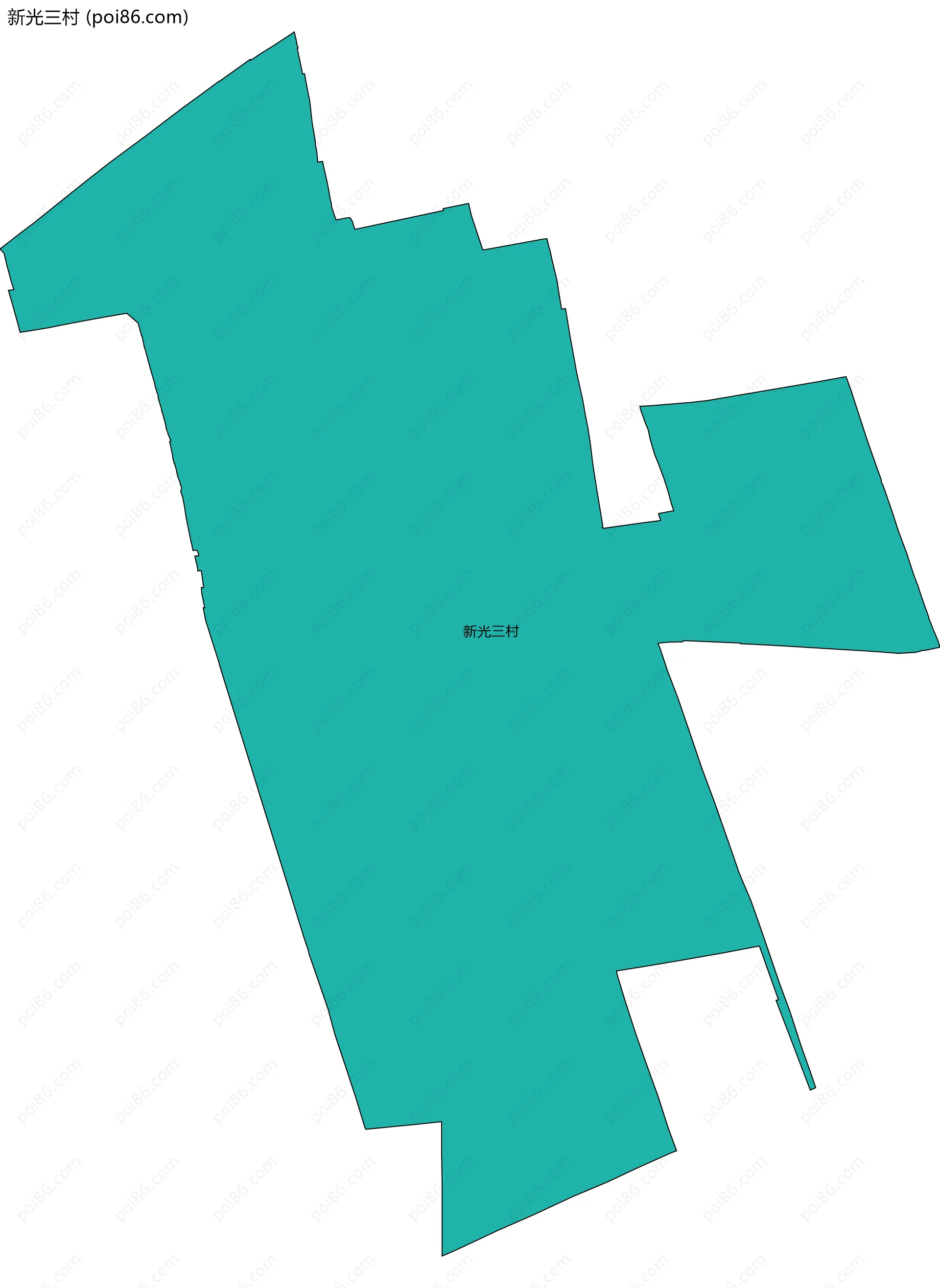 新光三村边界地图