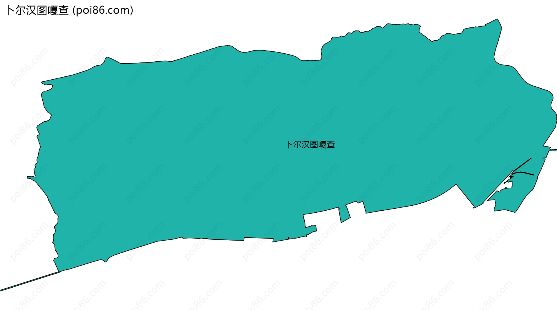卜尔汉图嘎查边界地图