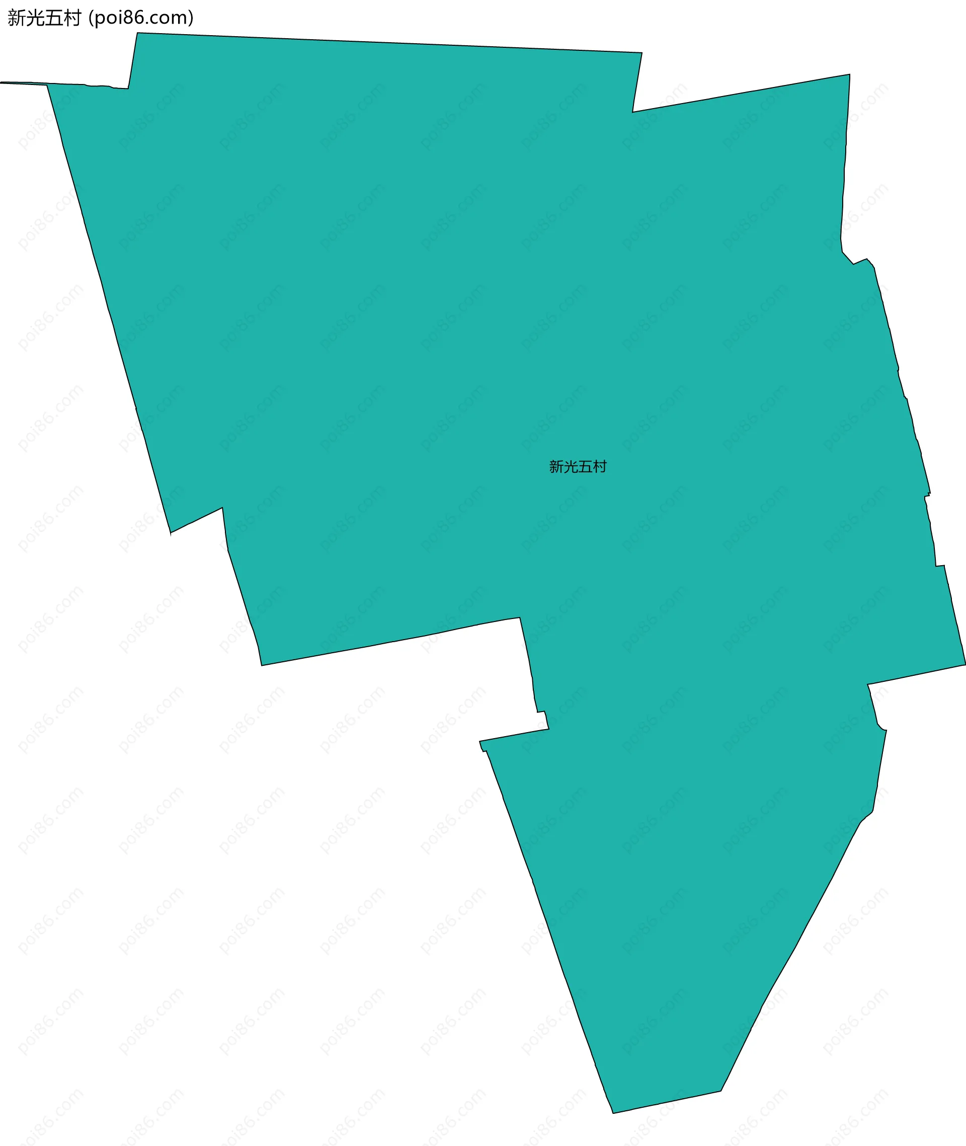 新光五村边界地图
