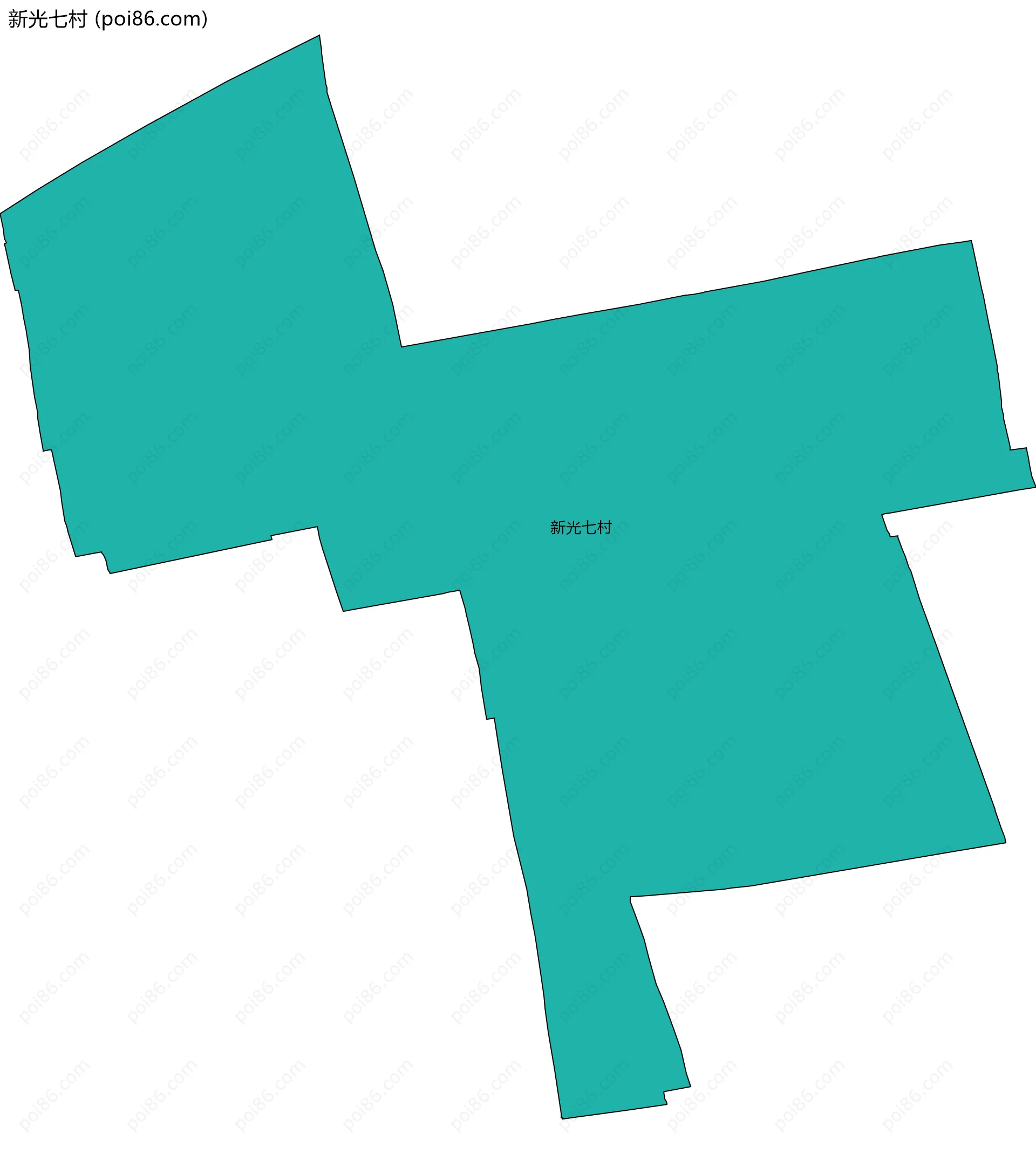 新光七村边界地图