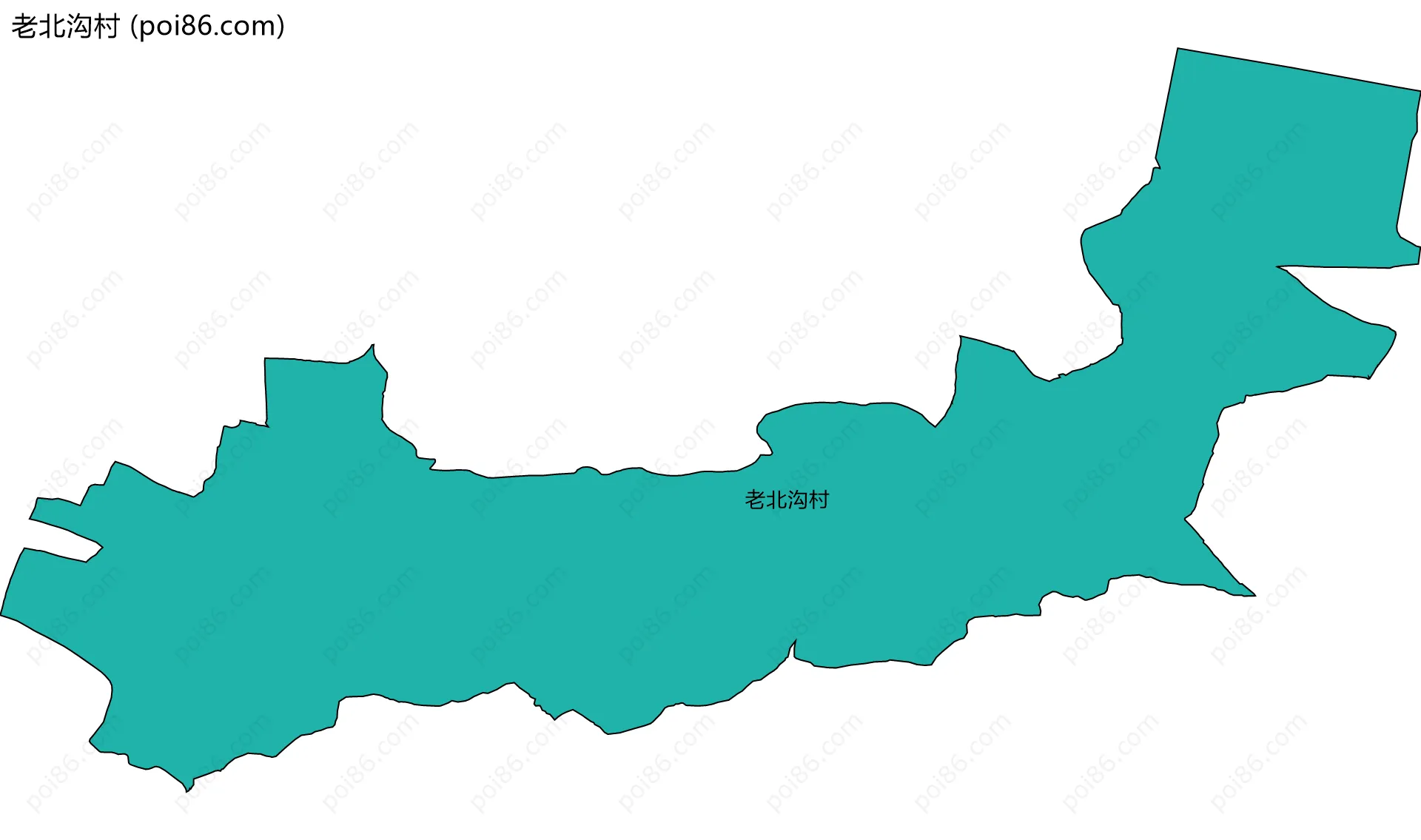 老北沟村边界地图