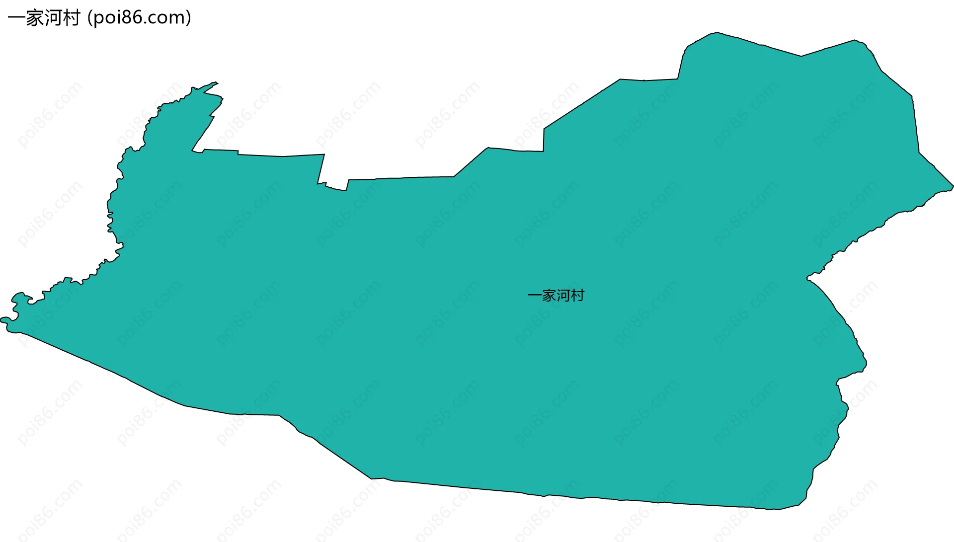 一家河村边界地图