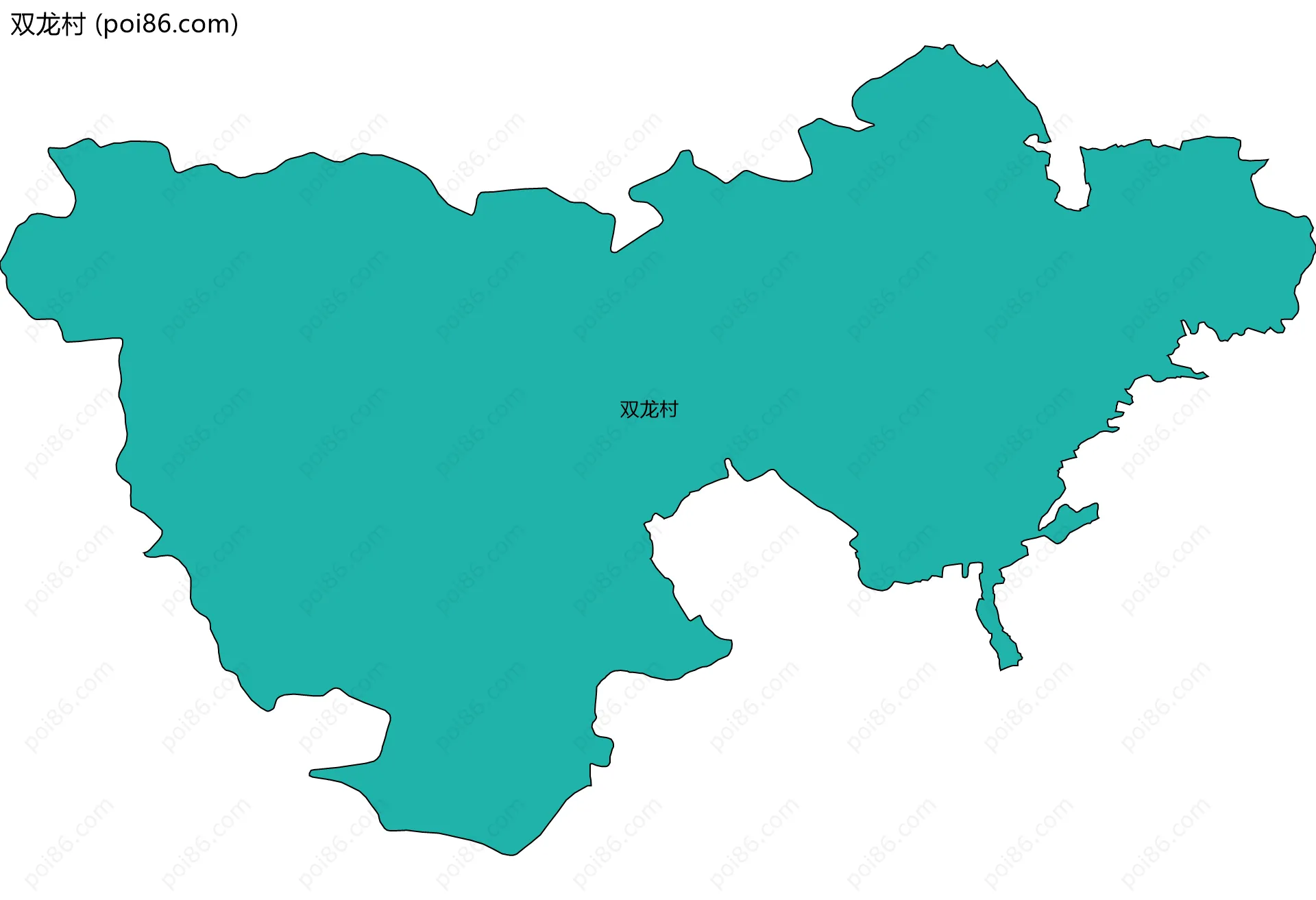 双龙村边界地图