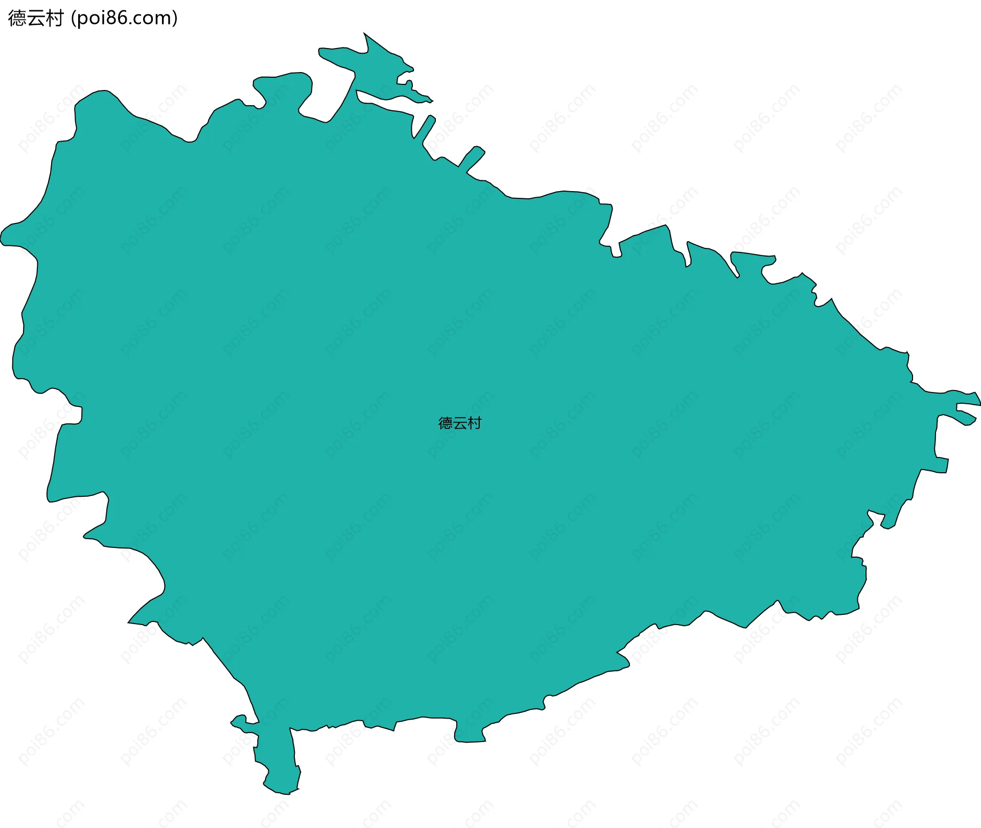 德云村边界地图