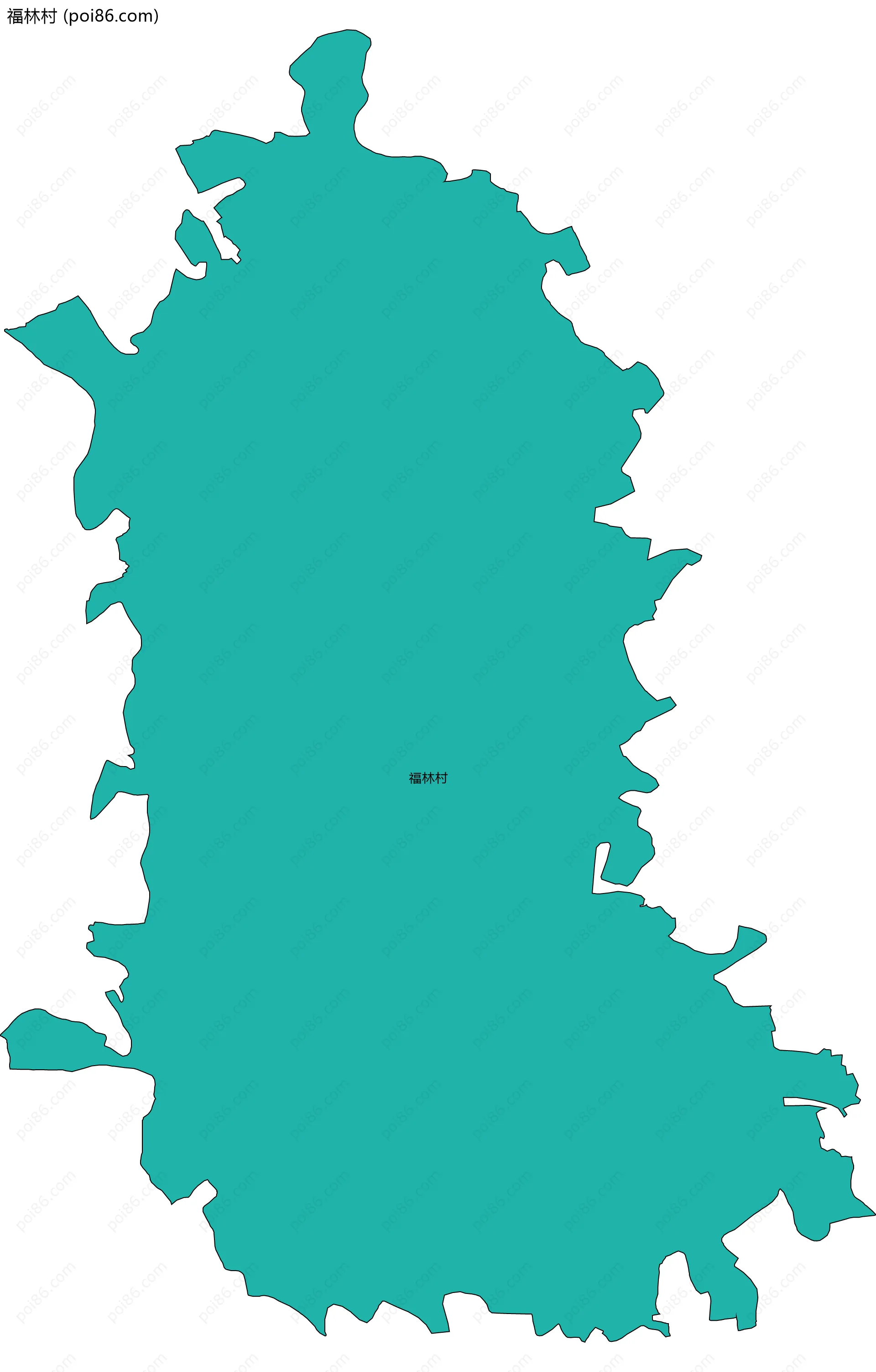 福林村边界地图