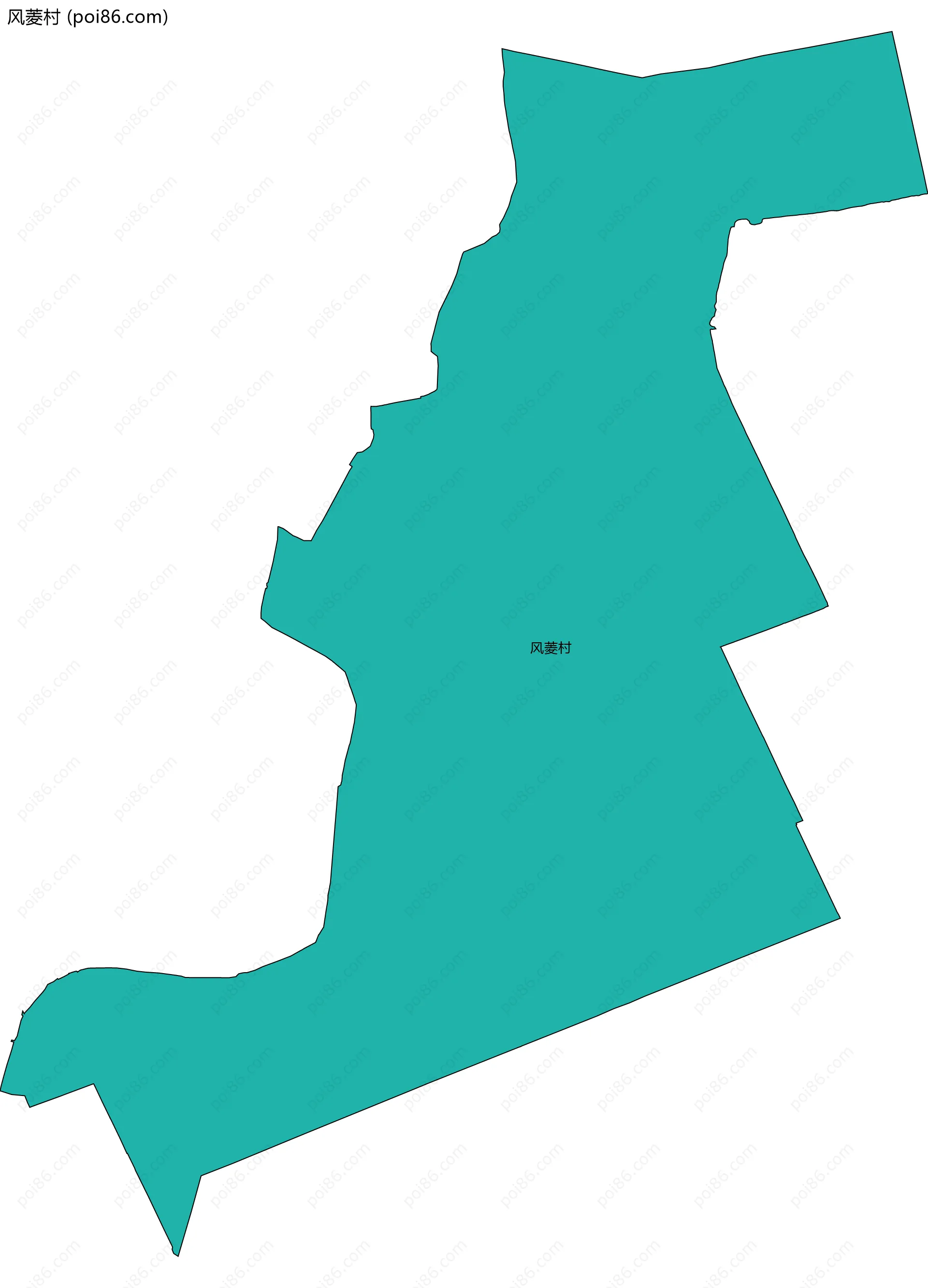 风菱村边界地图