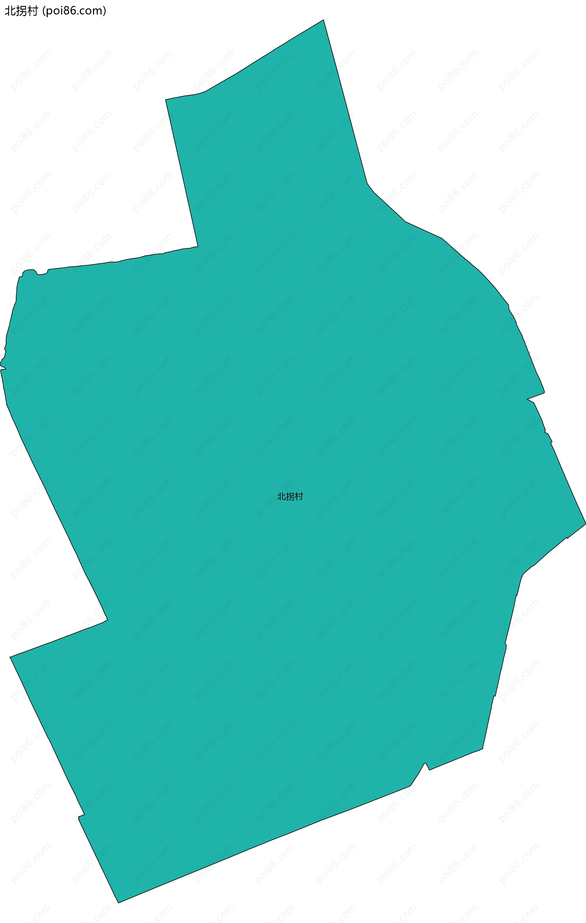 北拐村边界地图