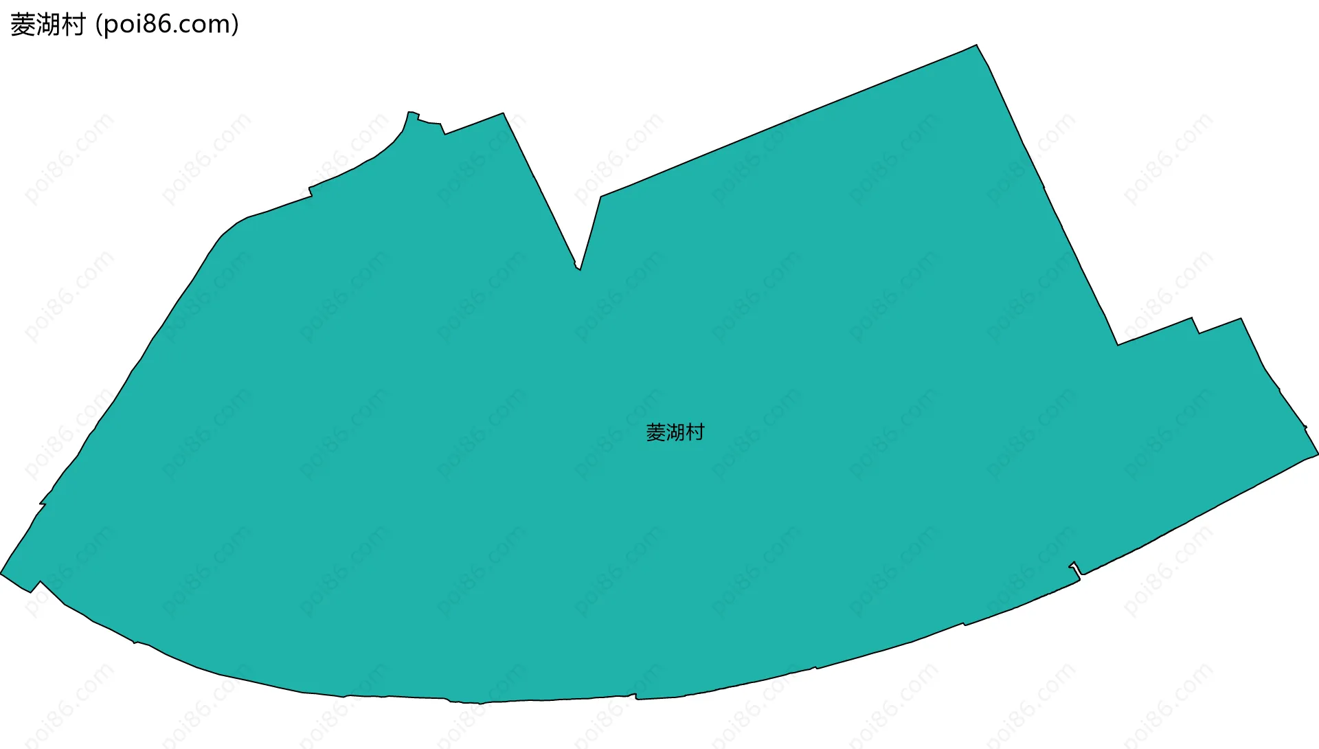 菱湖村边界地图