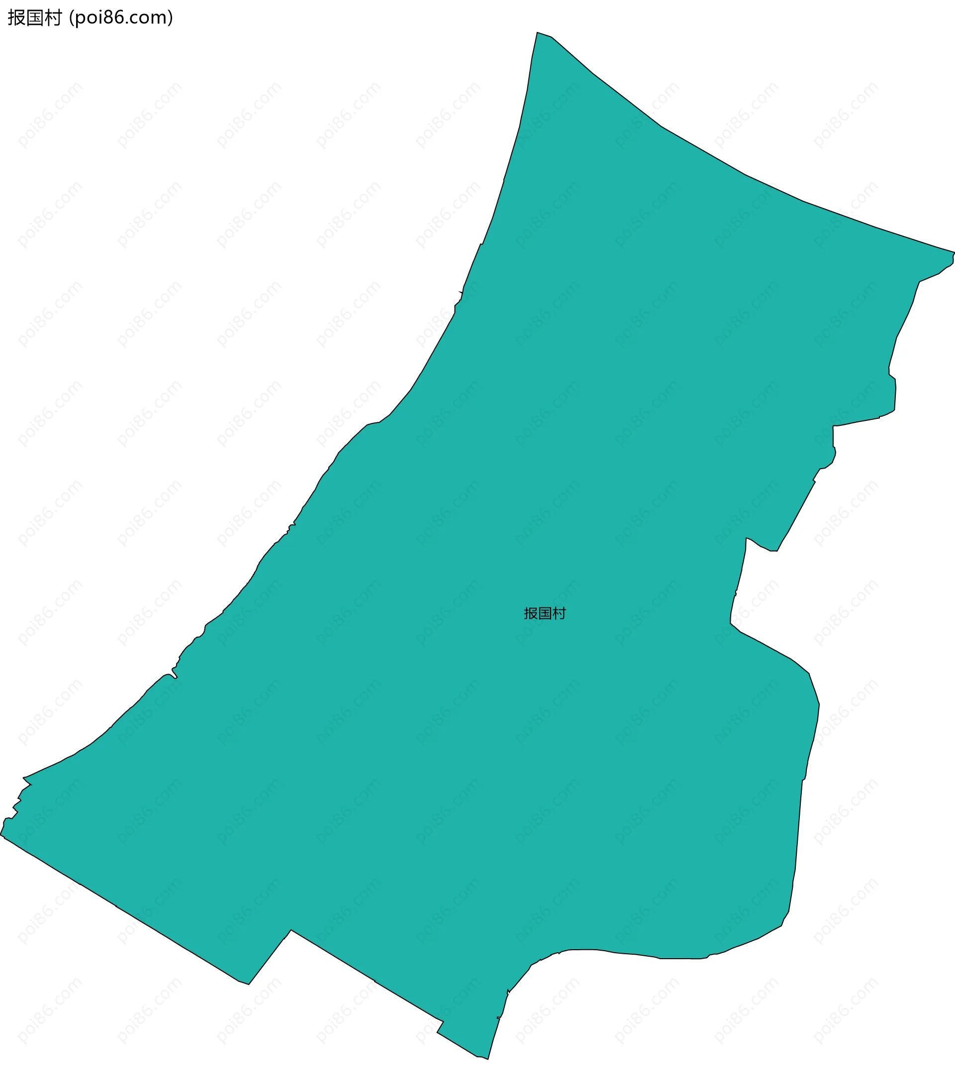 报国村边界地图