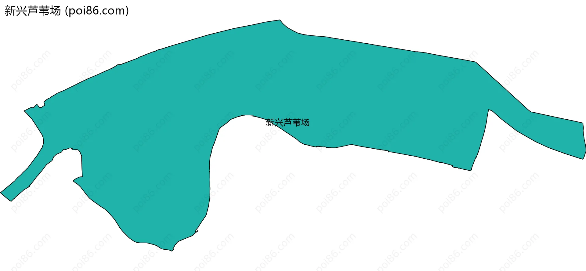 新兴芦苇场边界地图