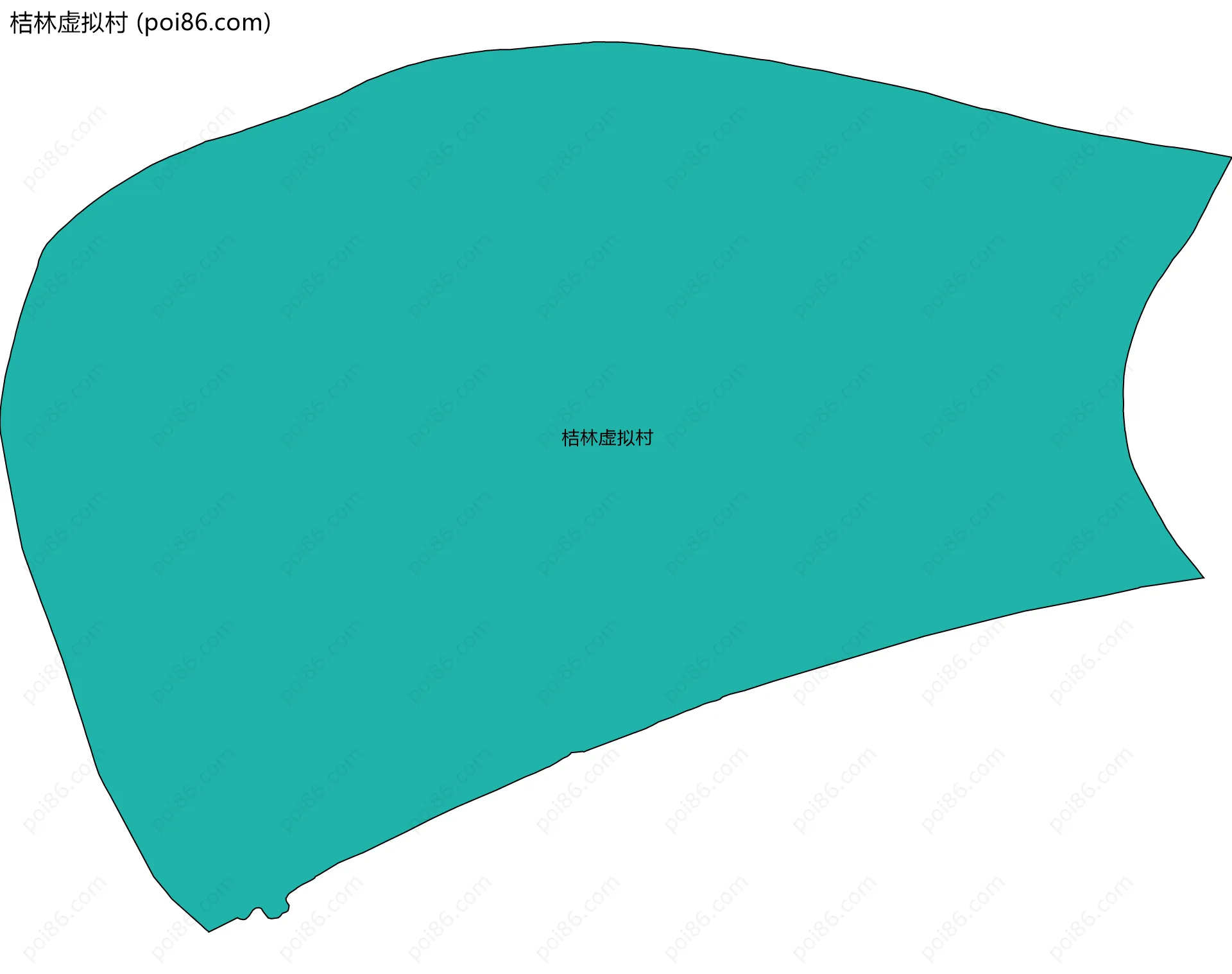 桔林虚拟村边界地图