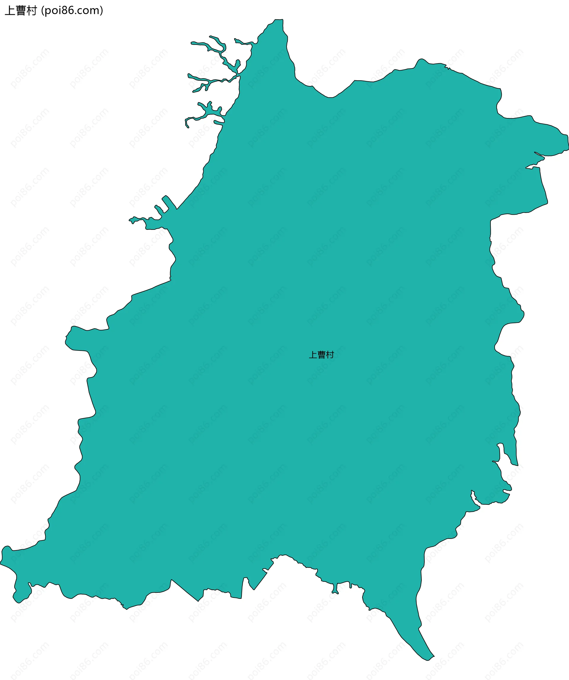 上曹村边界地图