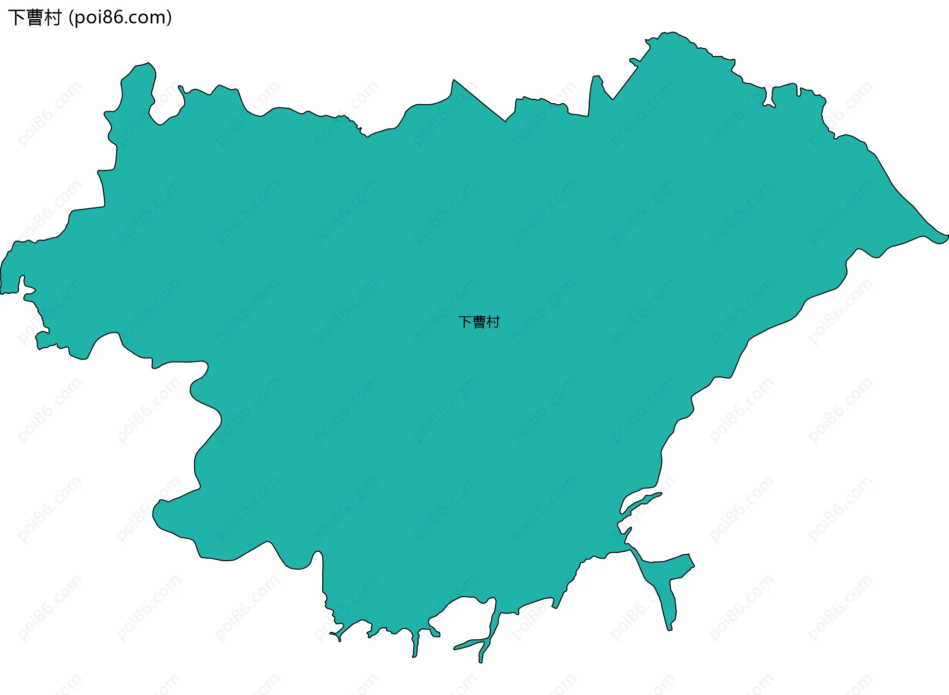 下曹村边界地图