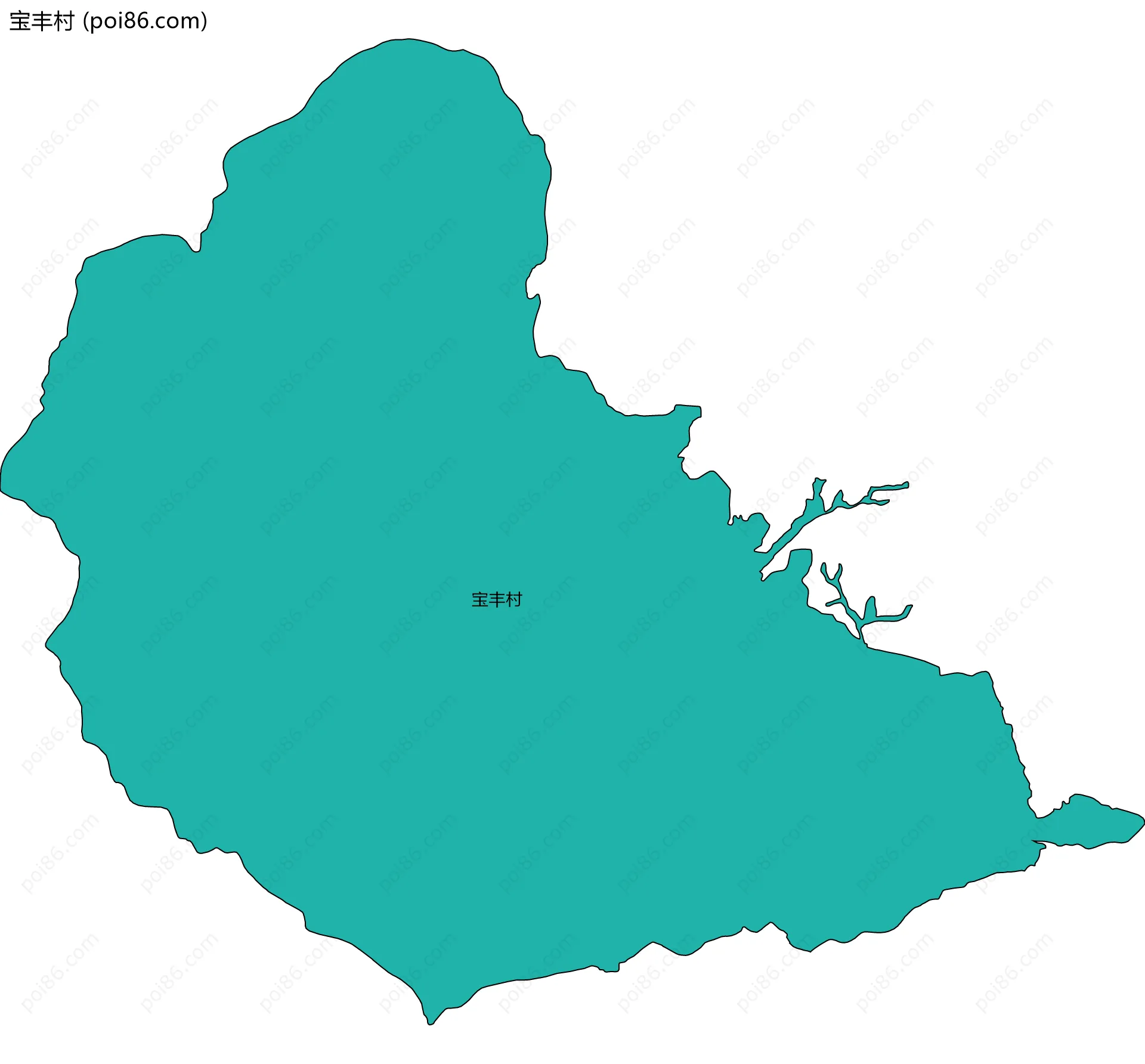宝丰村边界地图