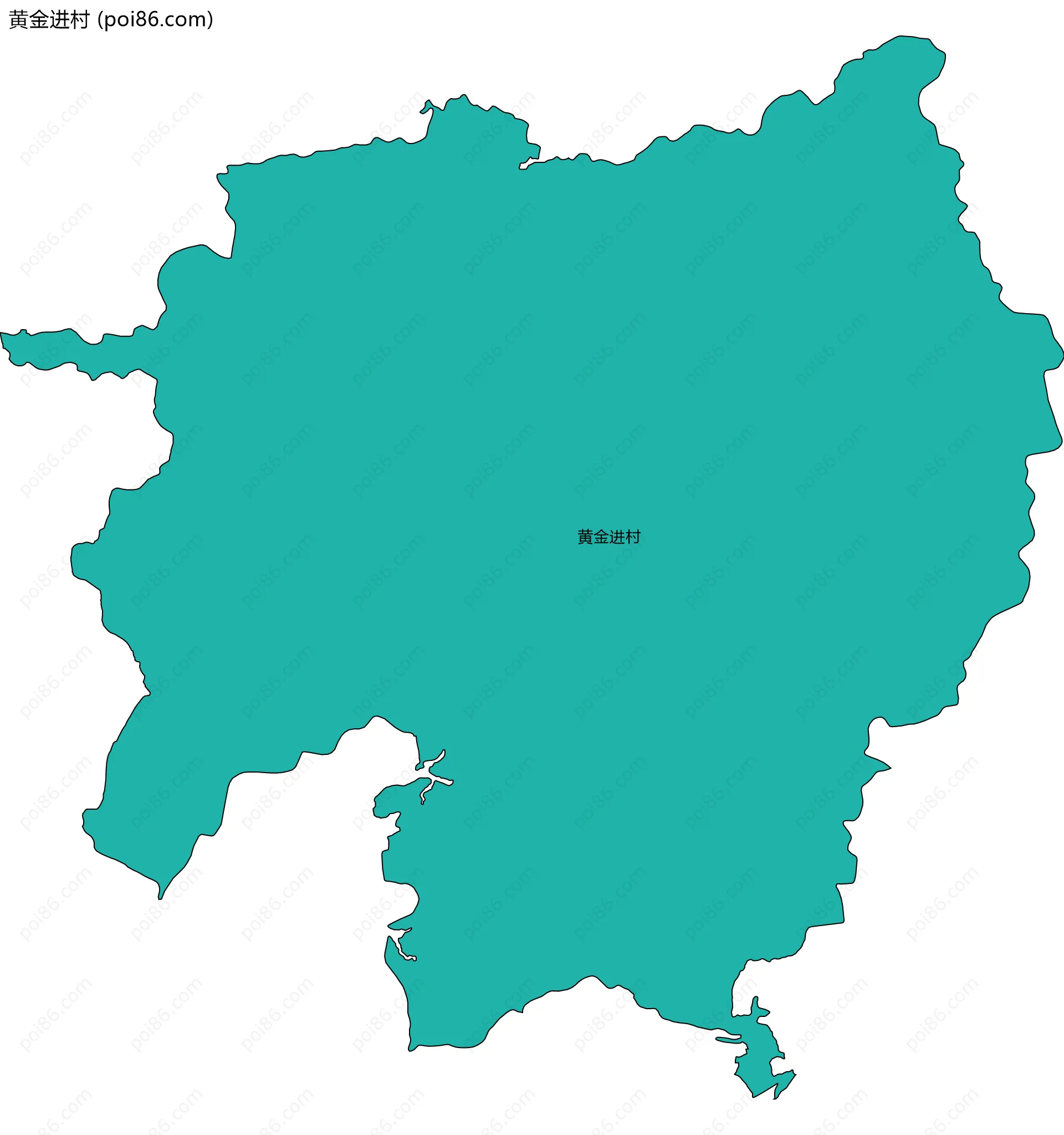 黄金进村边界地图