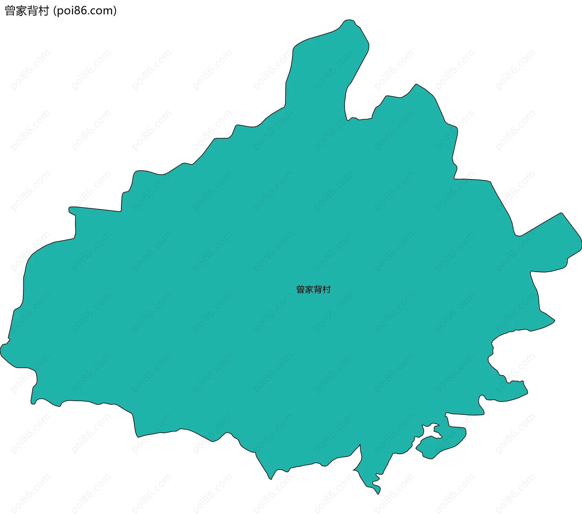 曾家背村边界地图