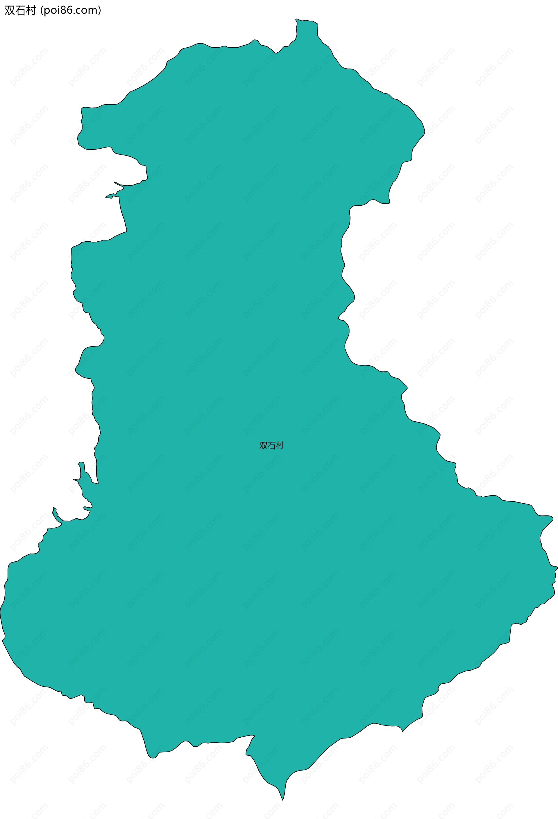 双石村边界地图