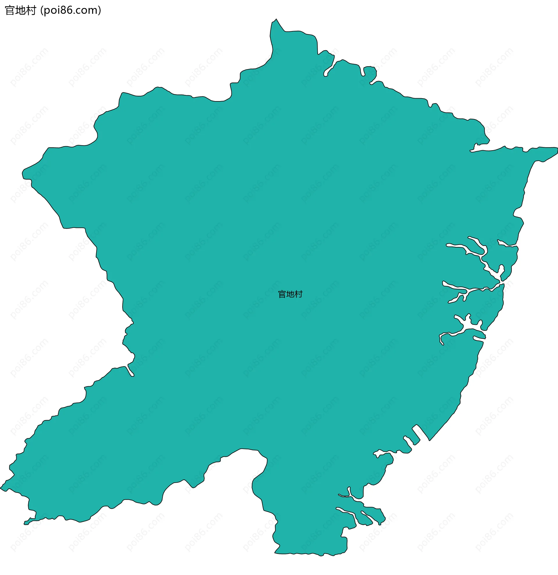 官地村边界地图