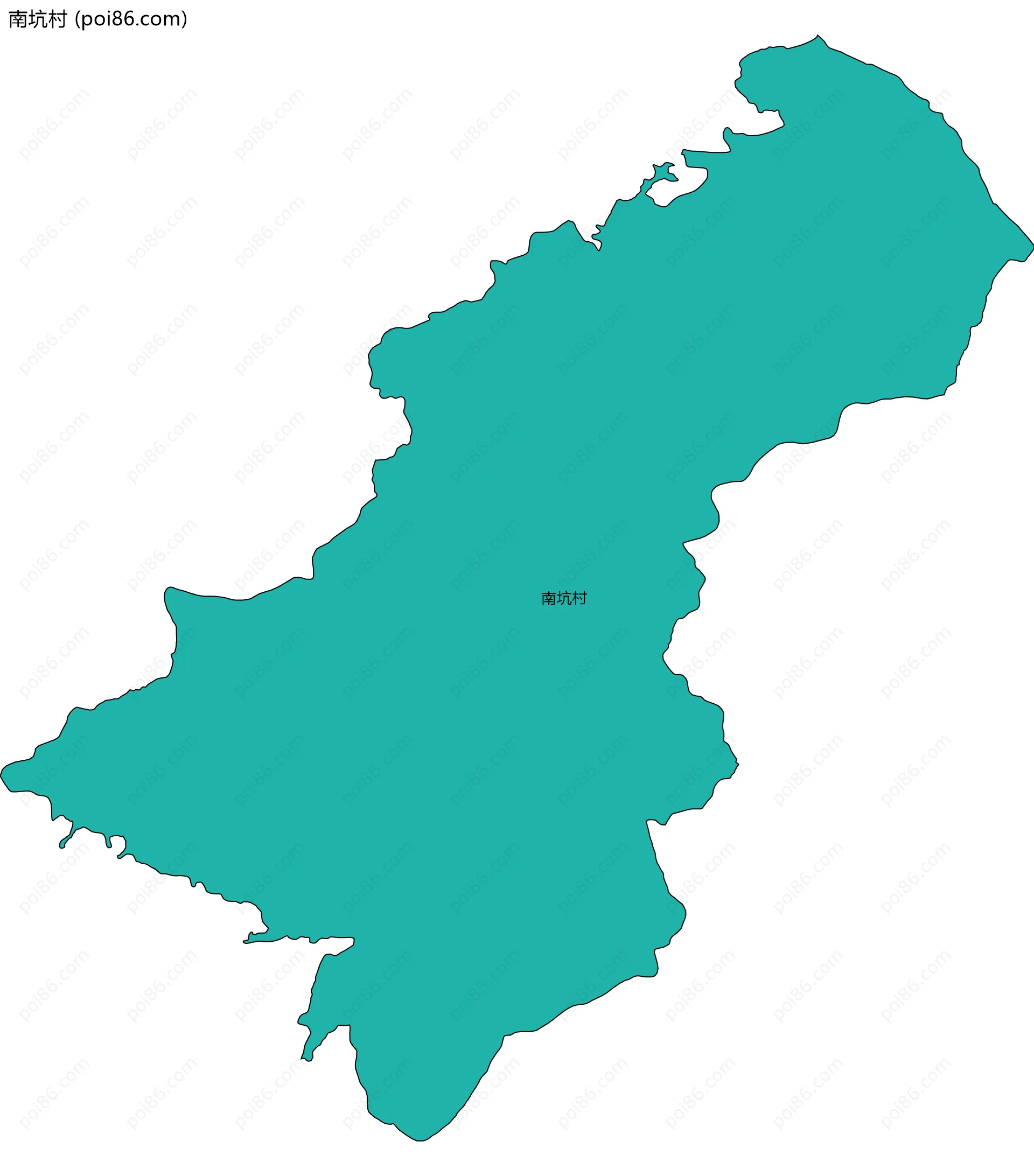 南坑村边界地图