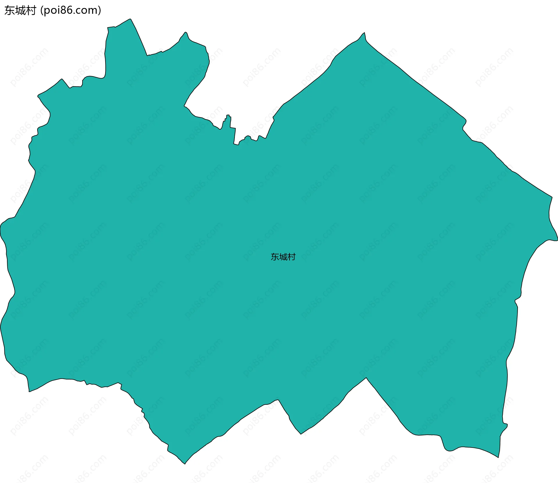 东城村边界地图