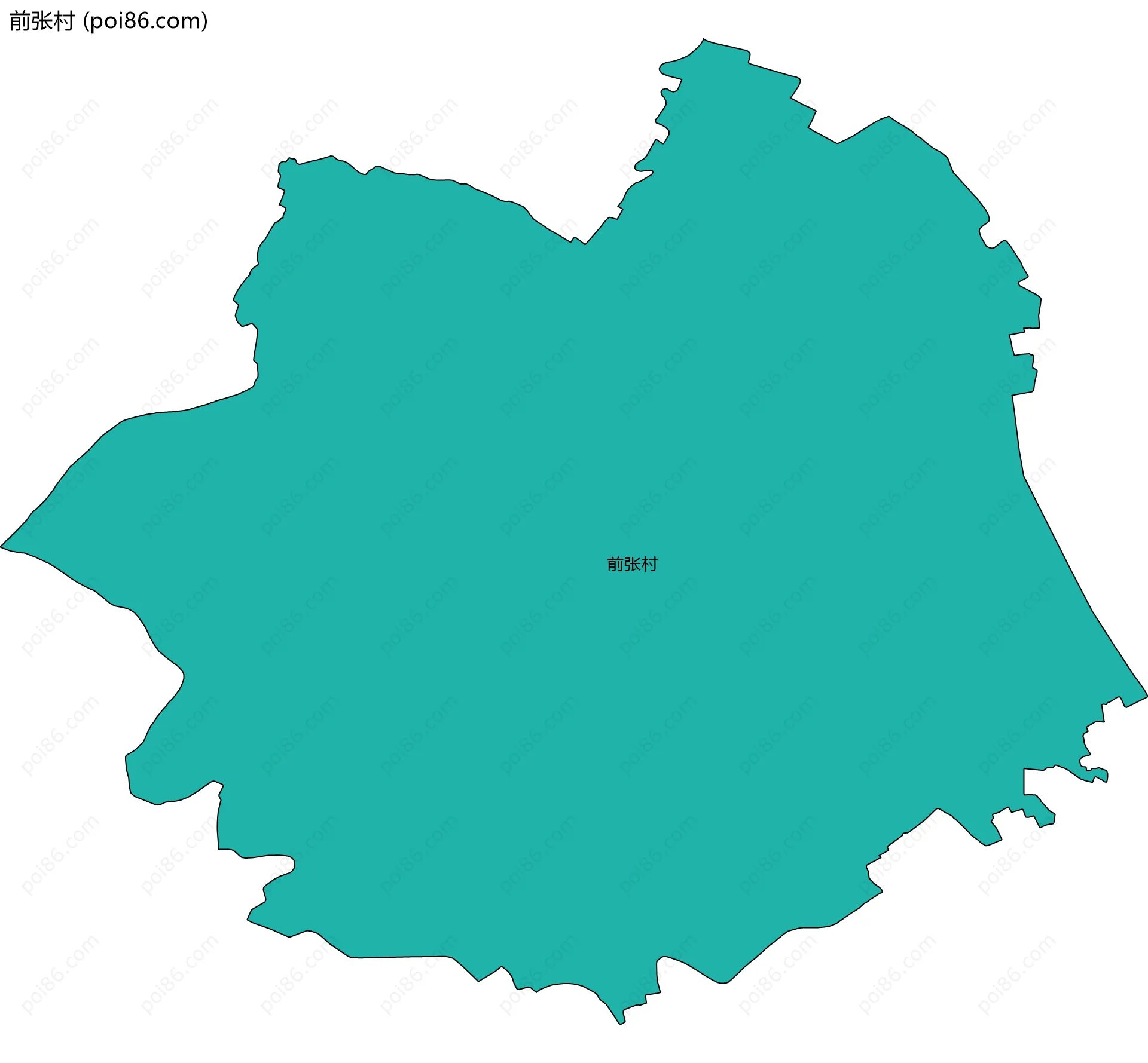 前张村边界地图